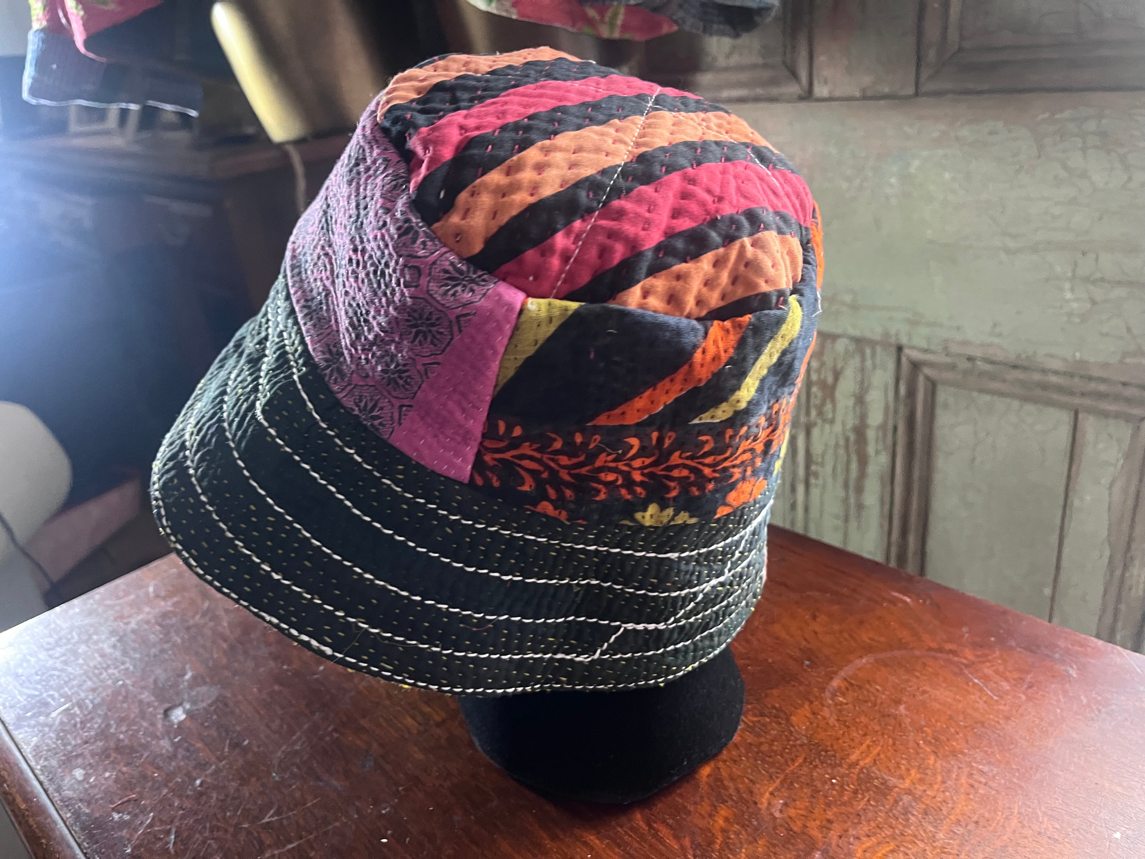 Reversible Kantha Bucket Hat