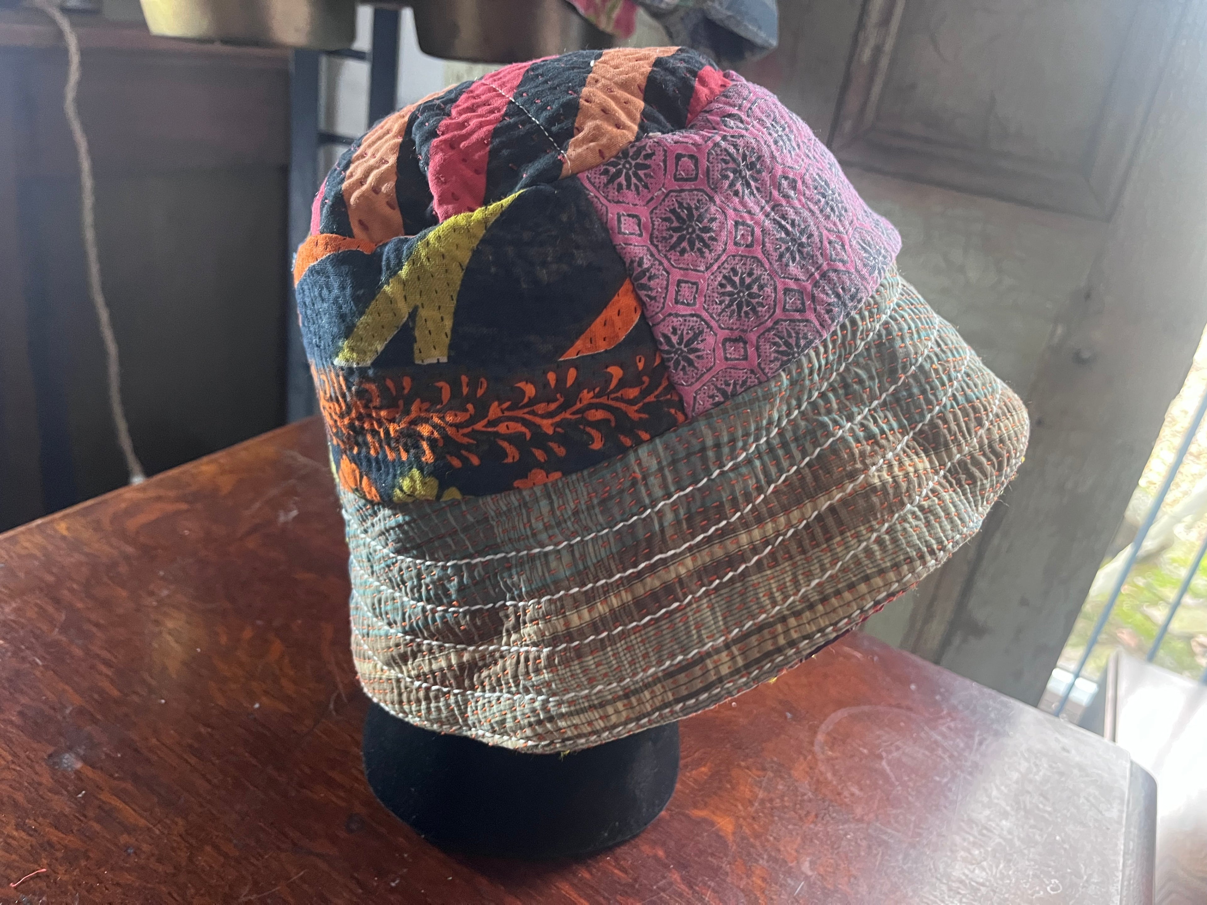Reversible Kantha Bucket Hat