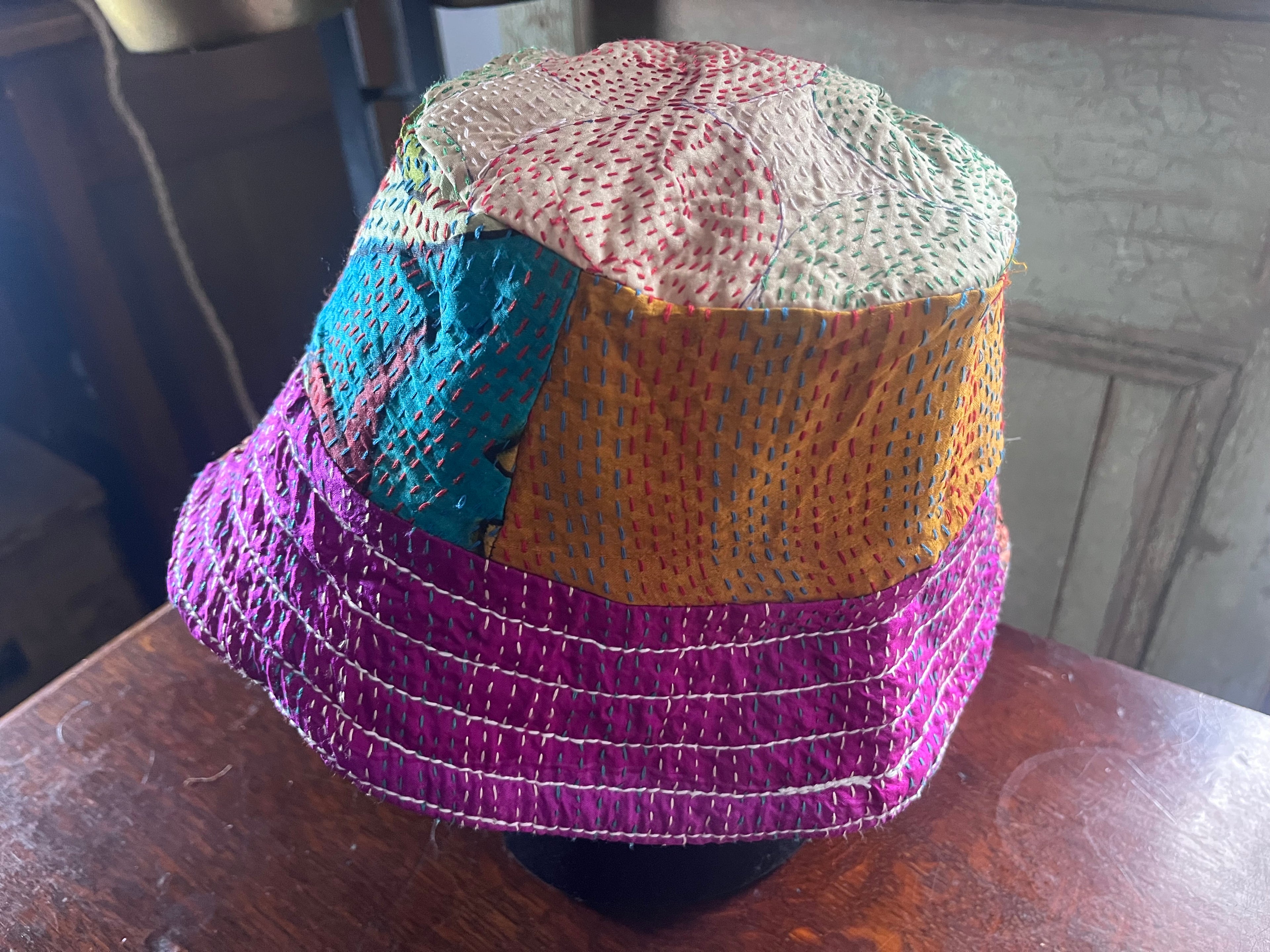 Reversible Kantha Bucket Hat