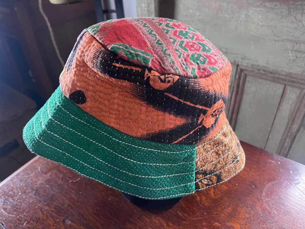 Reversible Kantha Bucket Hat