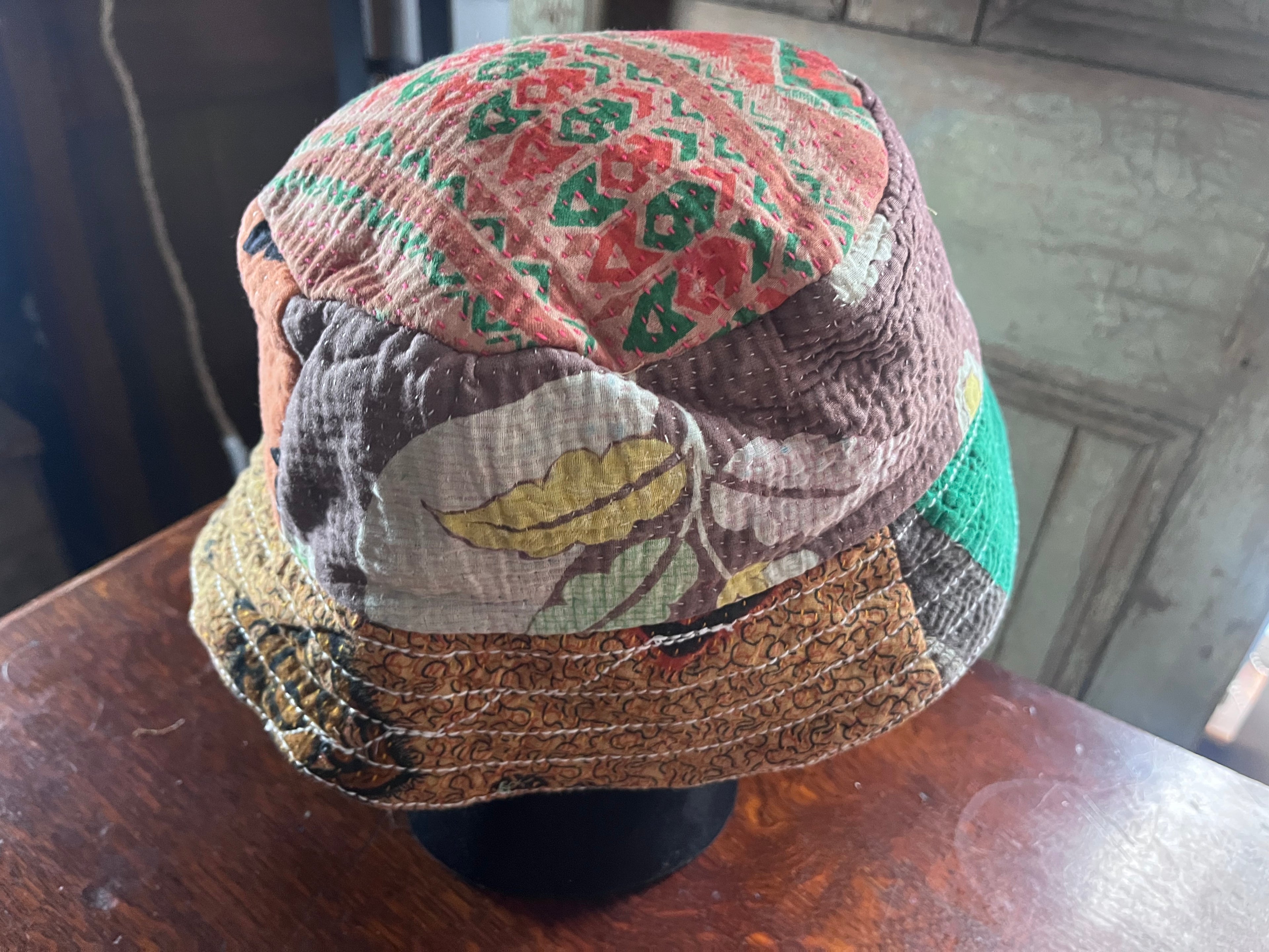 Reversible Kantha Bucket Hat