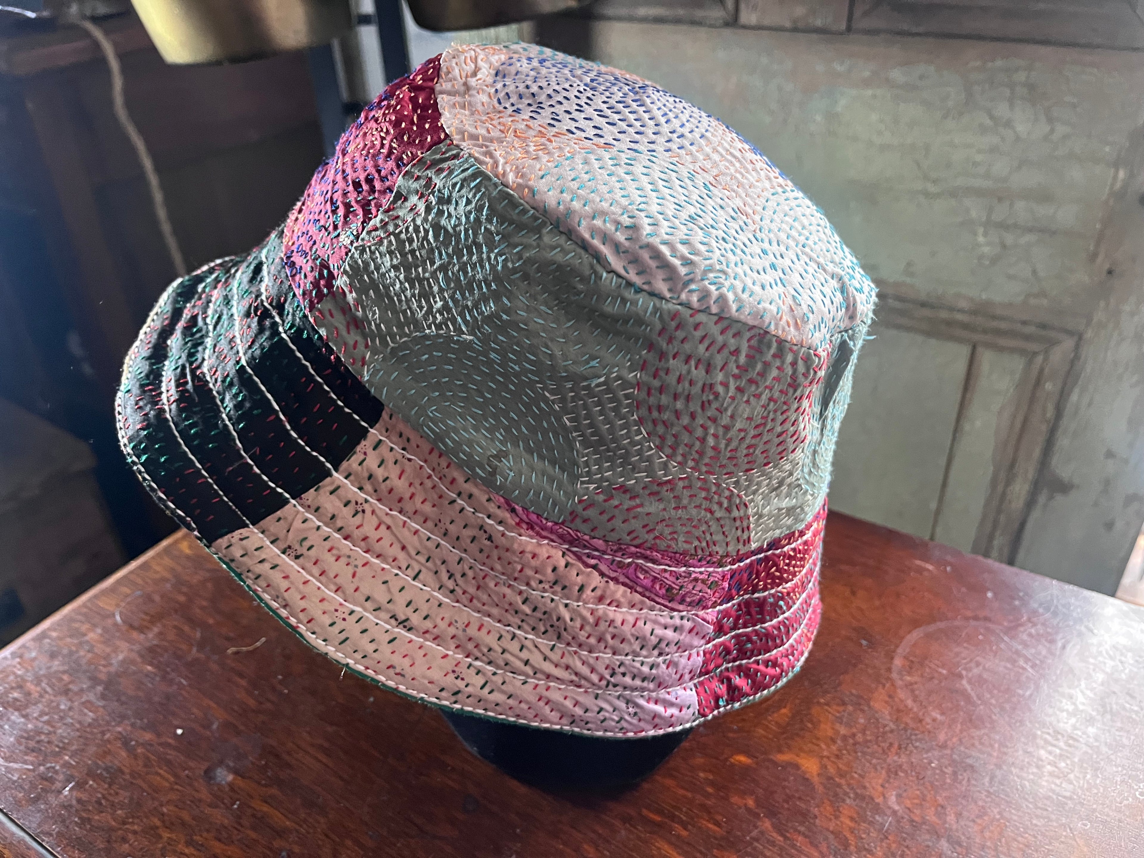 Reversible Kantha Bucket Hat