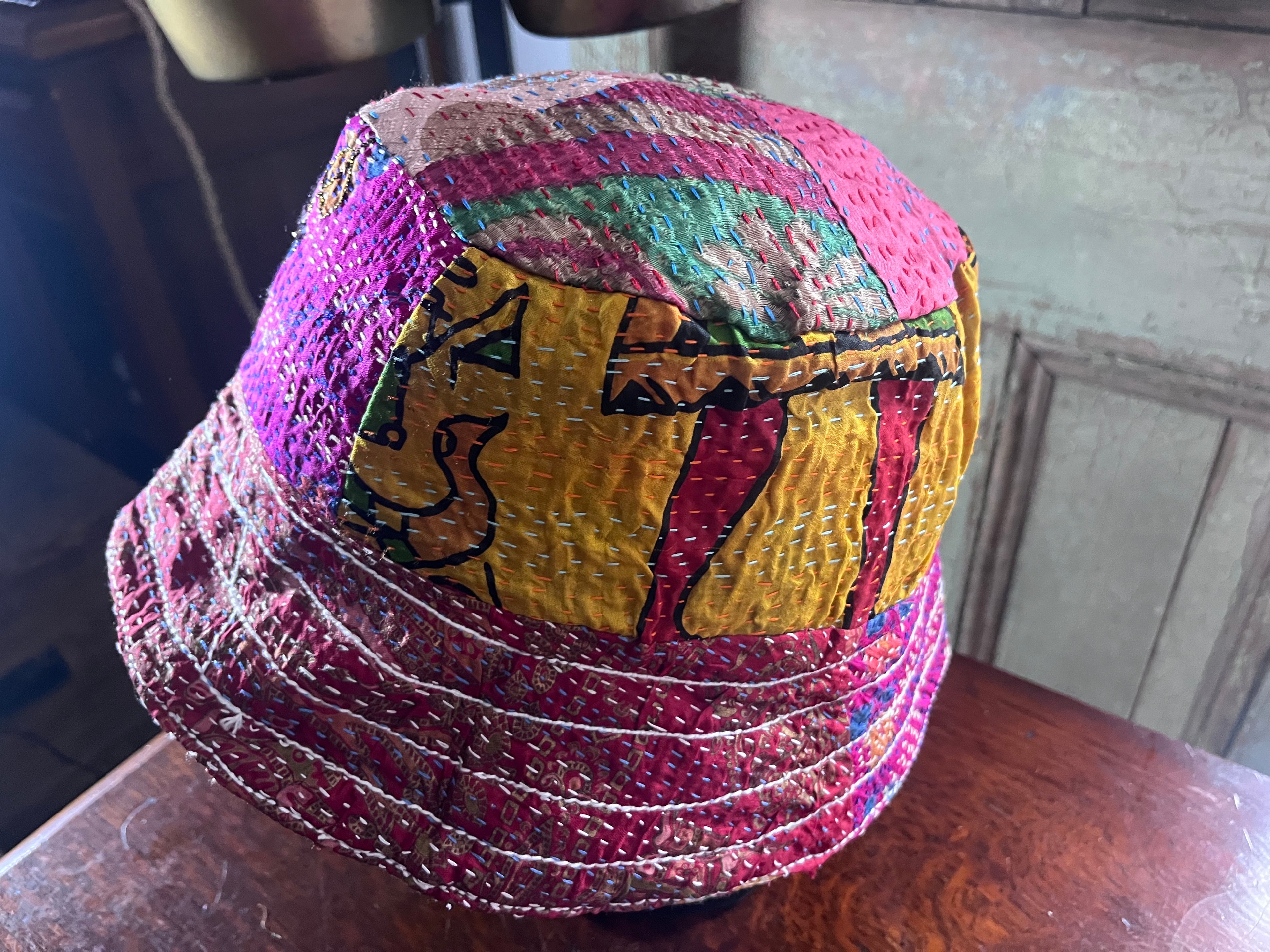 Reversible Kantha Bucket Hat