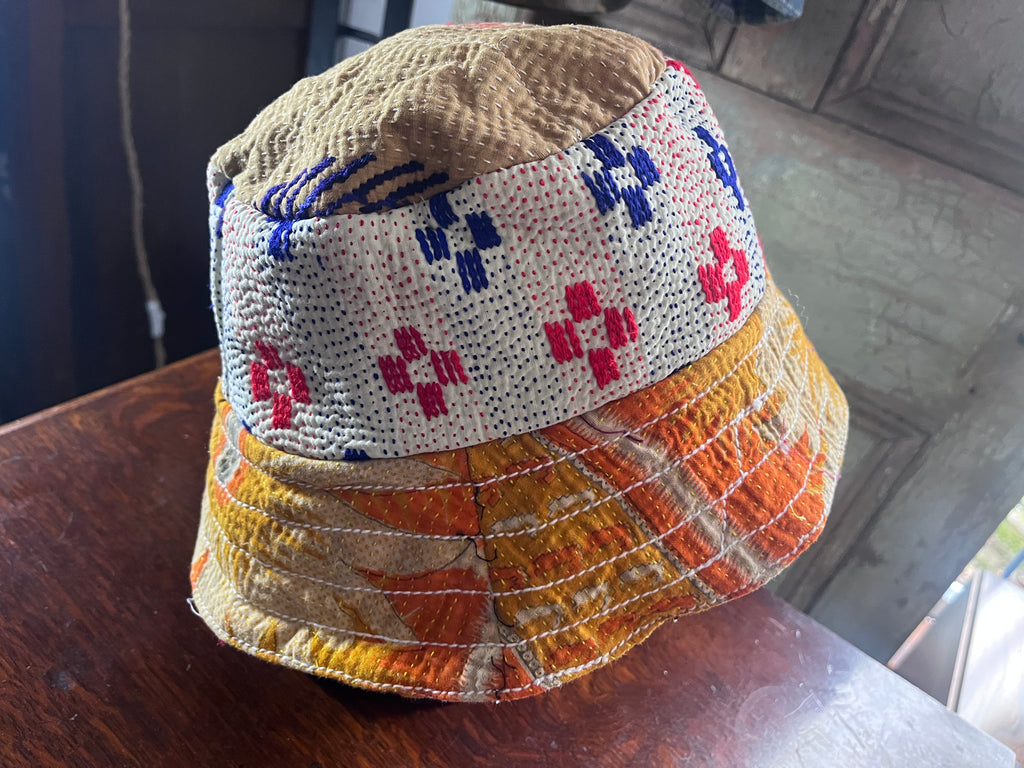 Reversible Kantha Bucket Hat