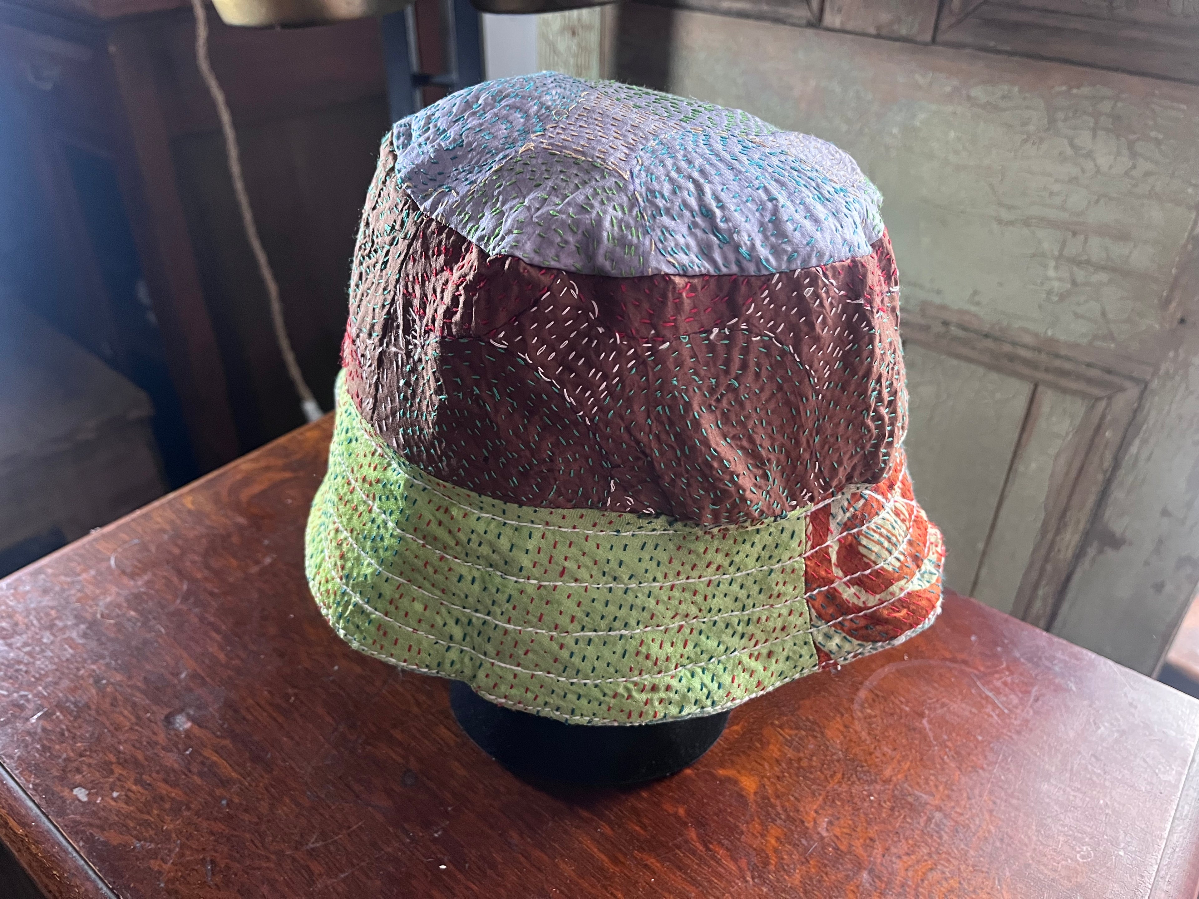 Reversible Kantha Bucket Hat
