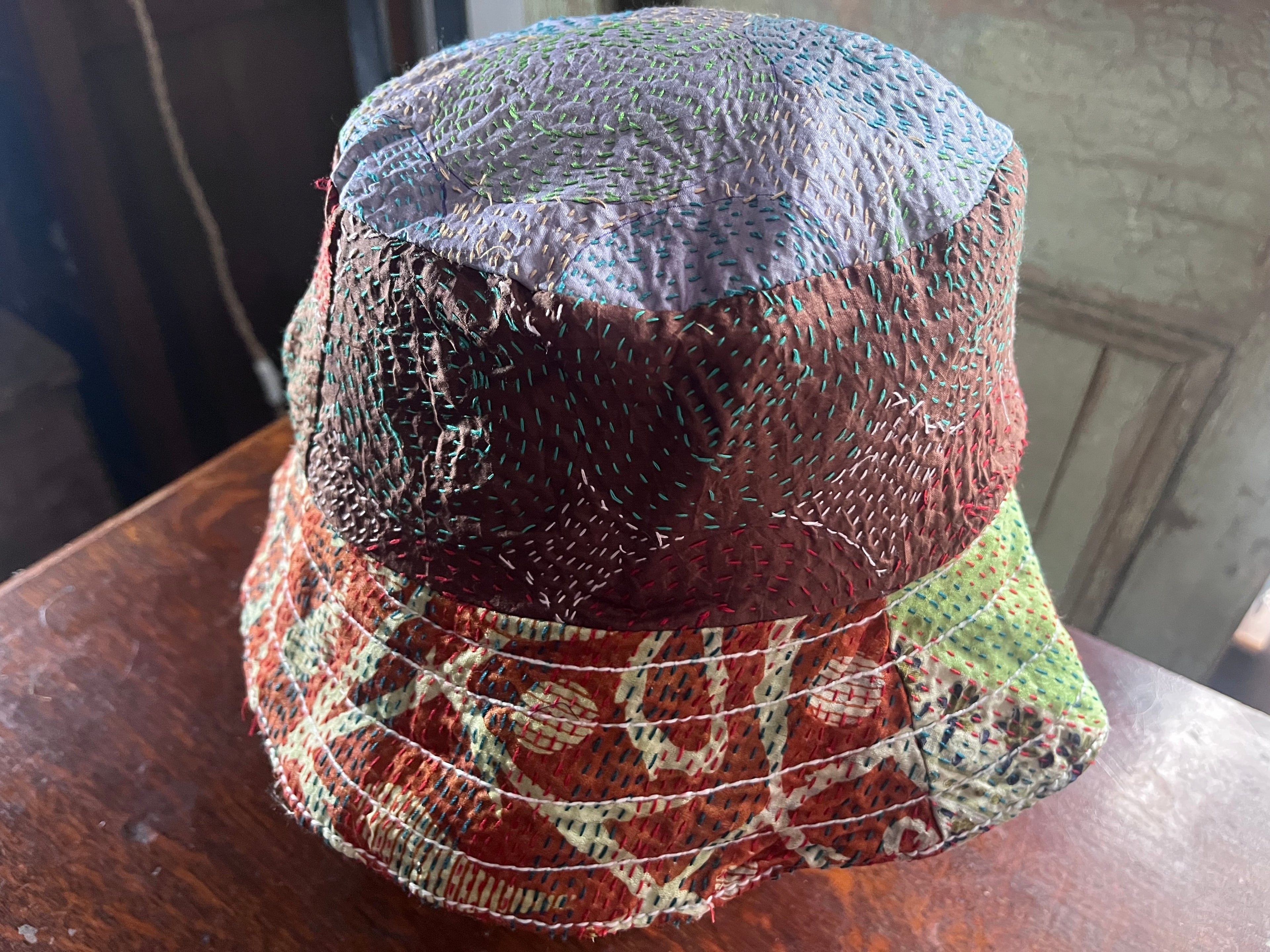 Reversible Kantha Bucket Hat