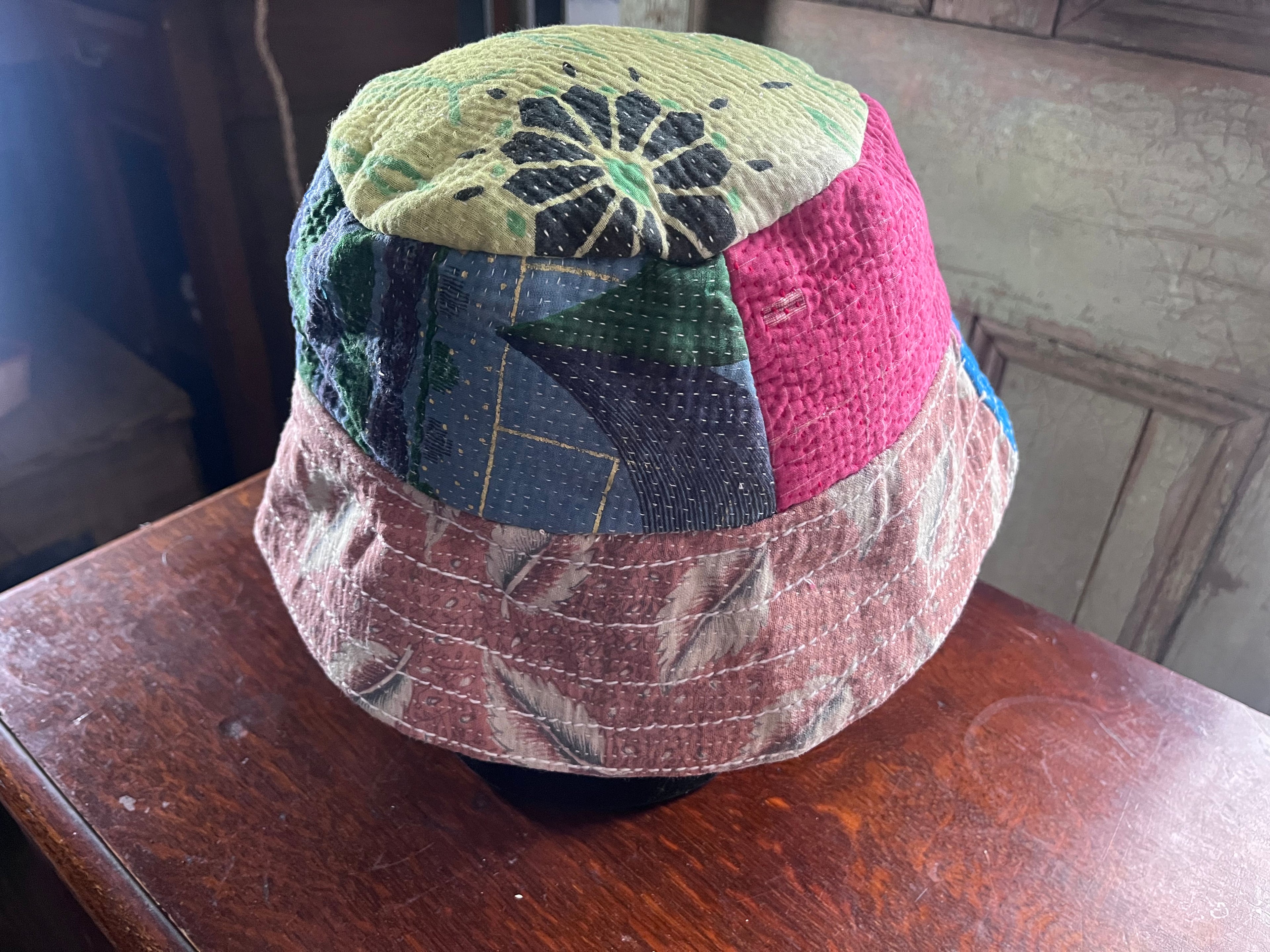 Reversible Kantha Bucket Hat