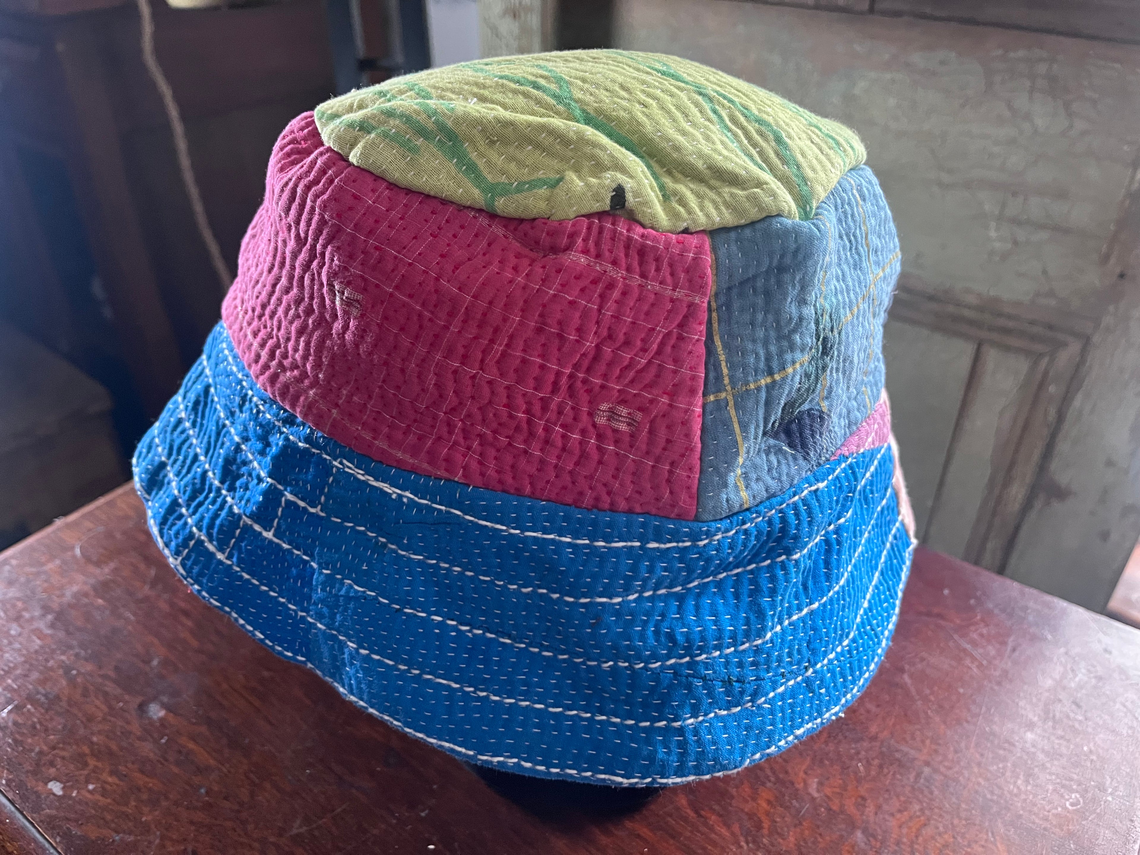 Reversible Kantha Bucket Hat