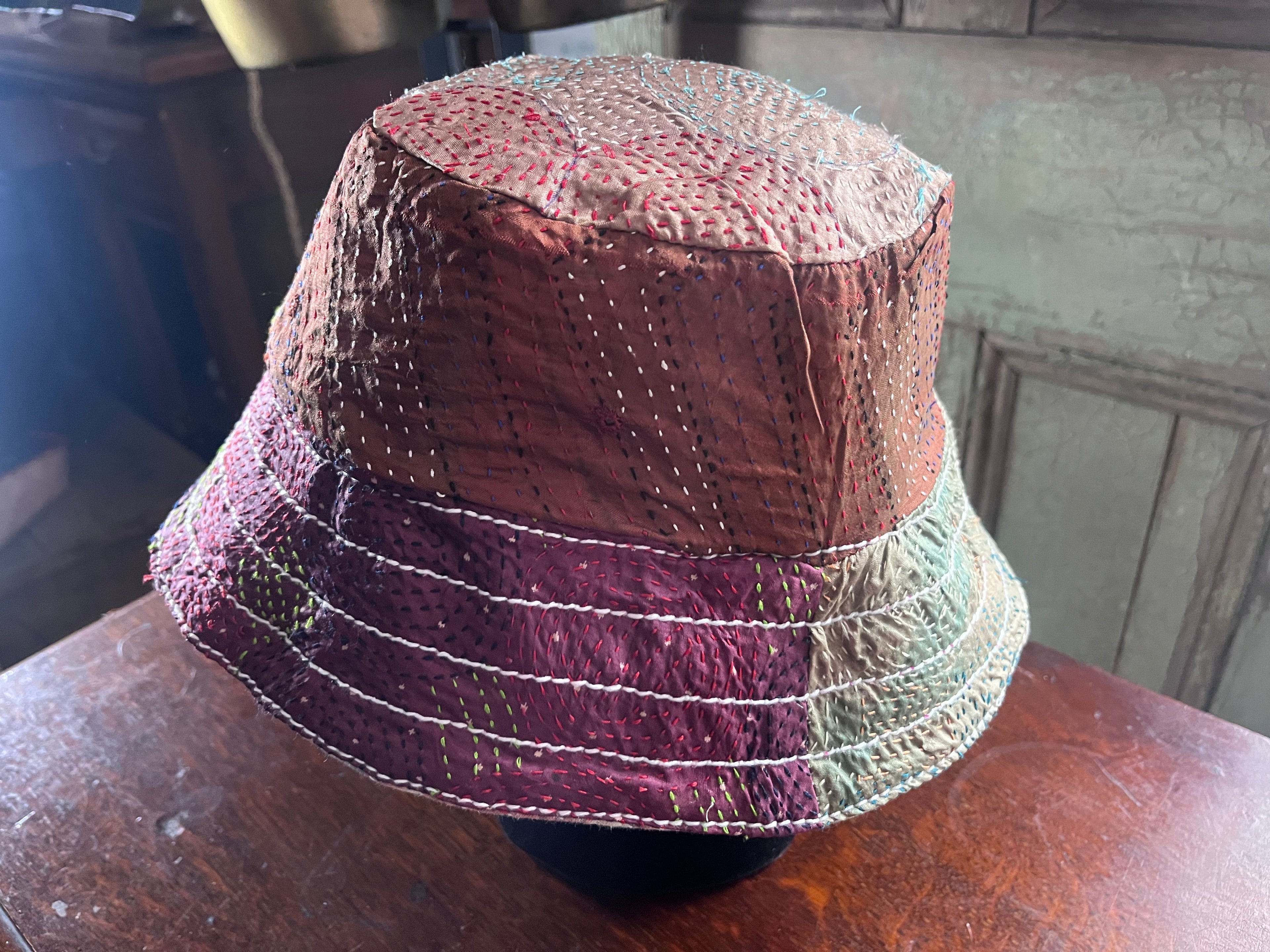 Reversible Kantha Bucket Hat