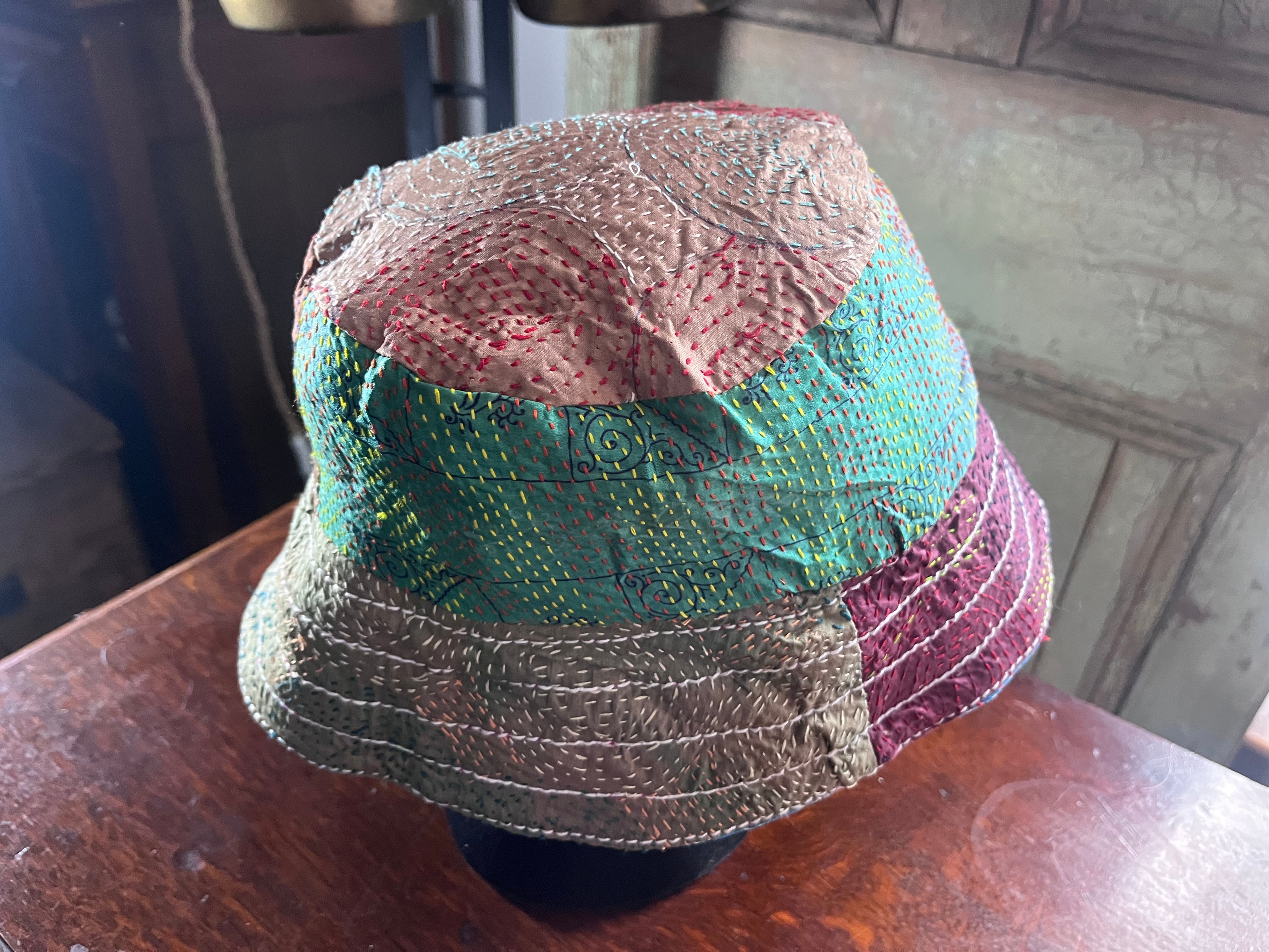 Reversible Kantha Bucket Hat