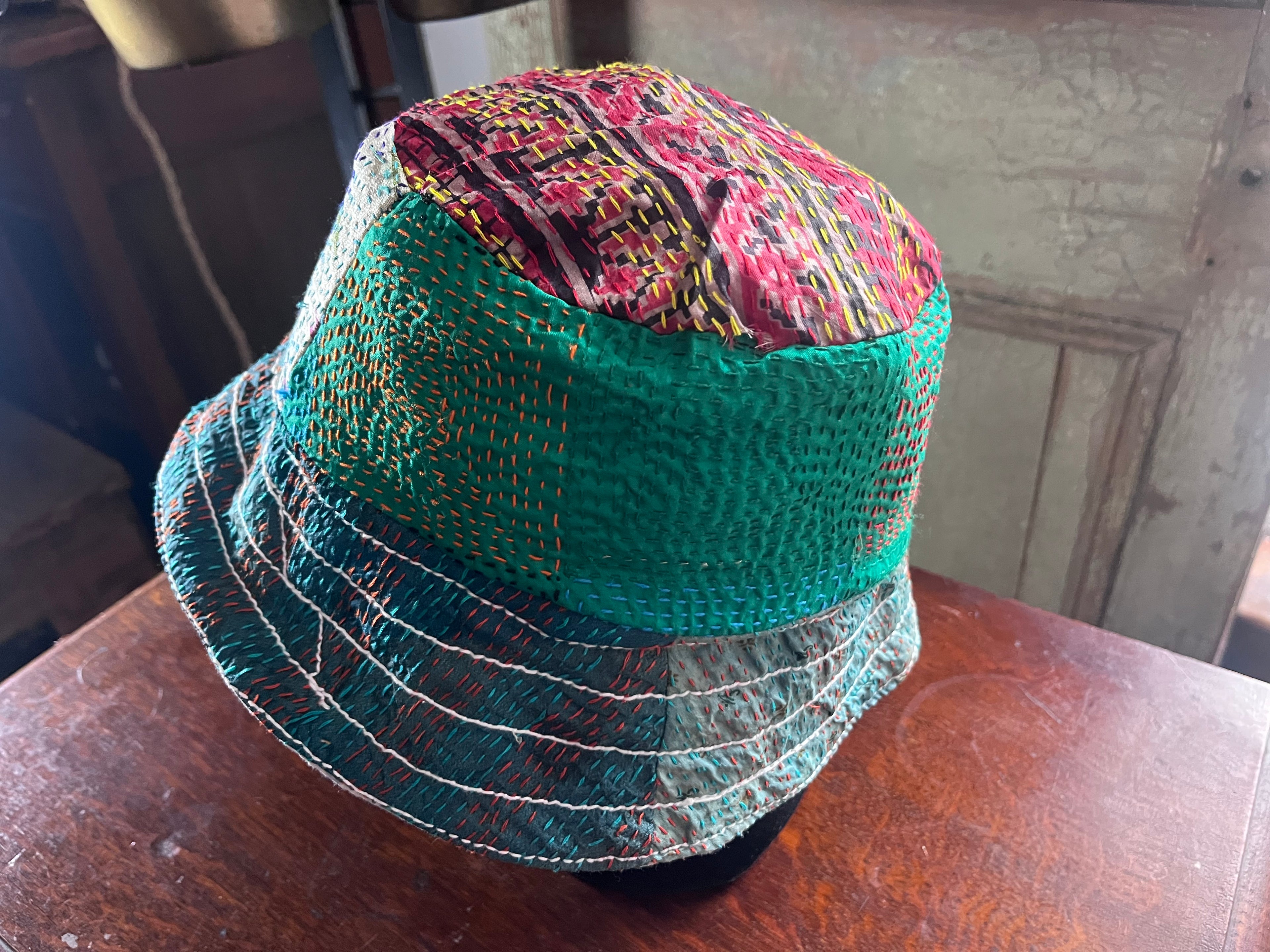 Reversible Kantha Bucket Hat
