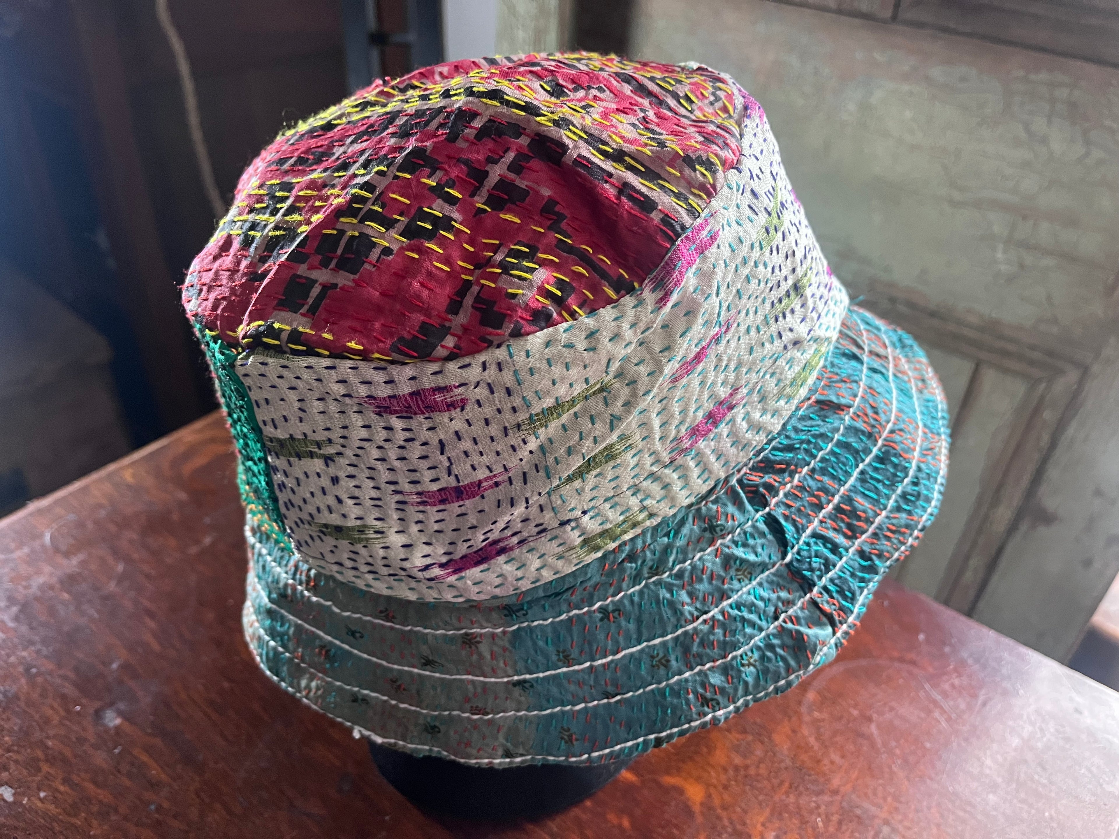 Reversible Kantha Bucket Hat