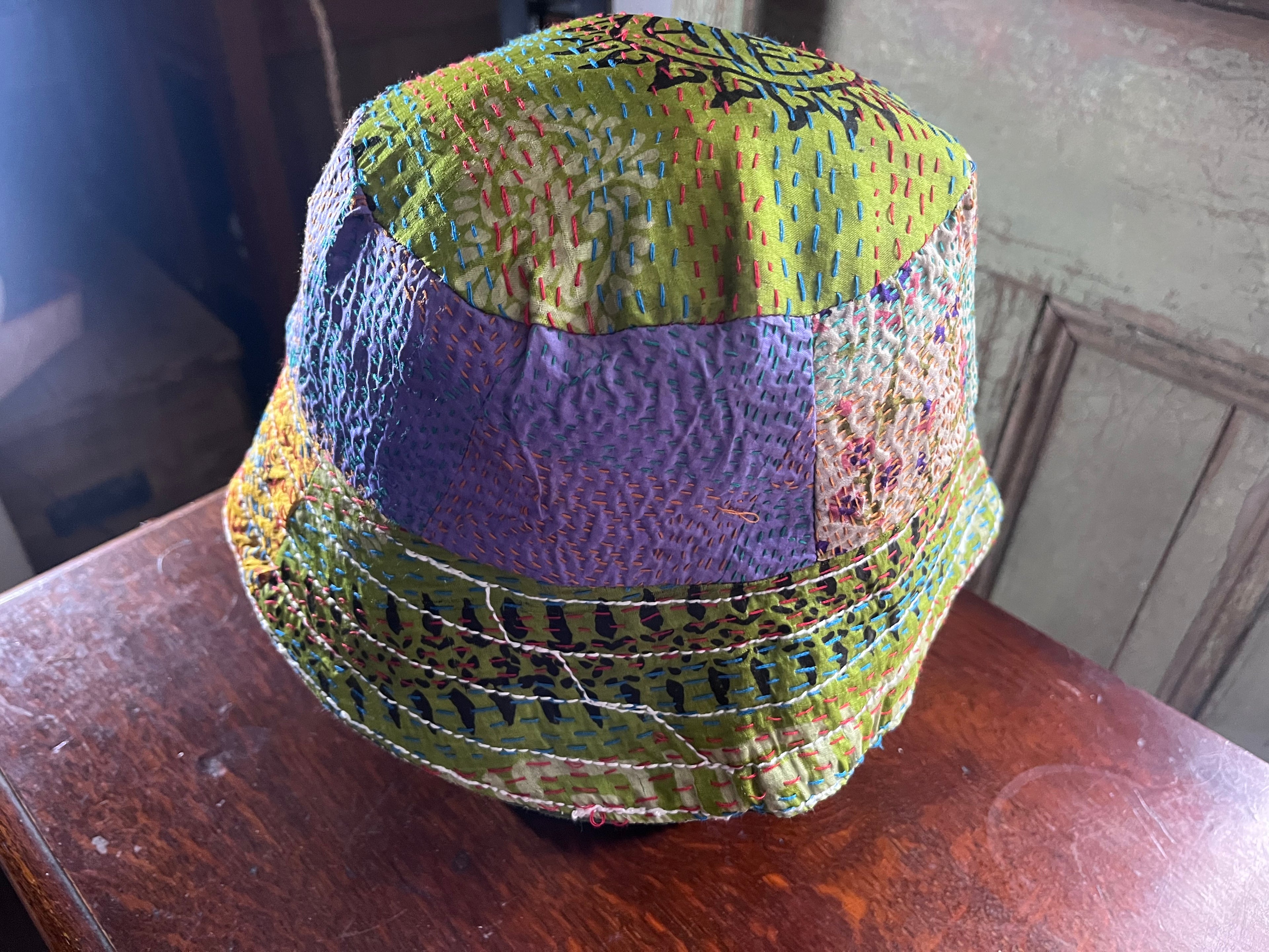 Reversible Kantha Bucket Hat