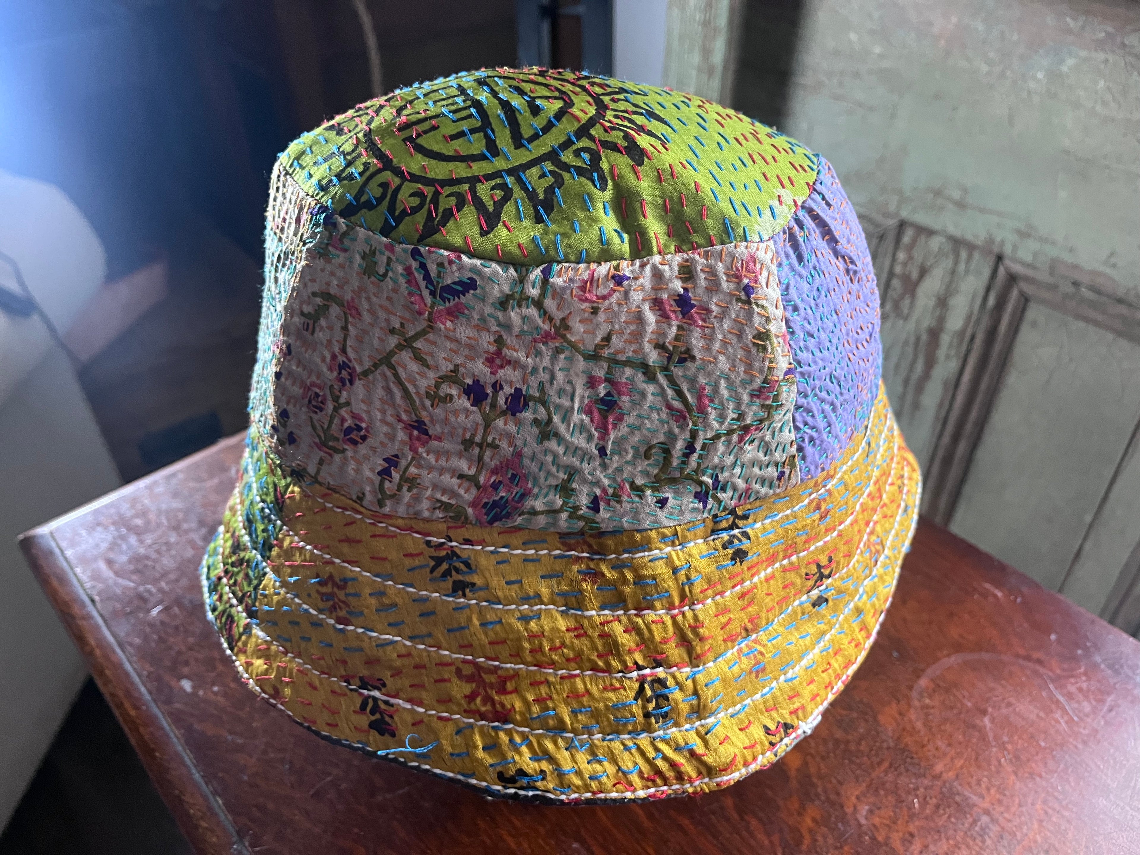 Reversible Kantha Bucket Hat