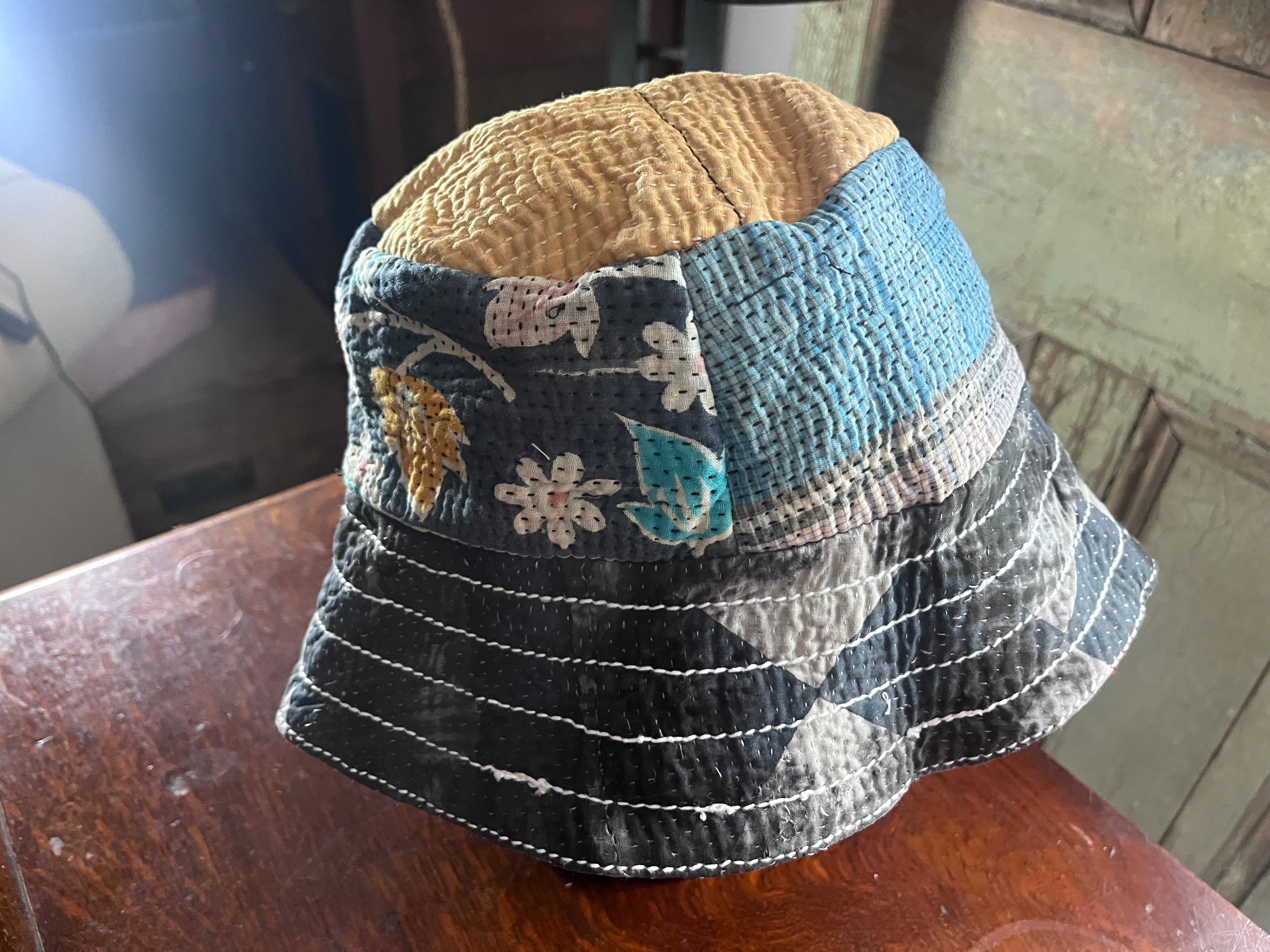 Reversible Kantha Bucket Hat