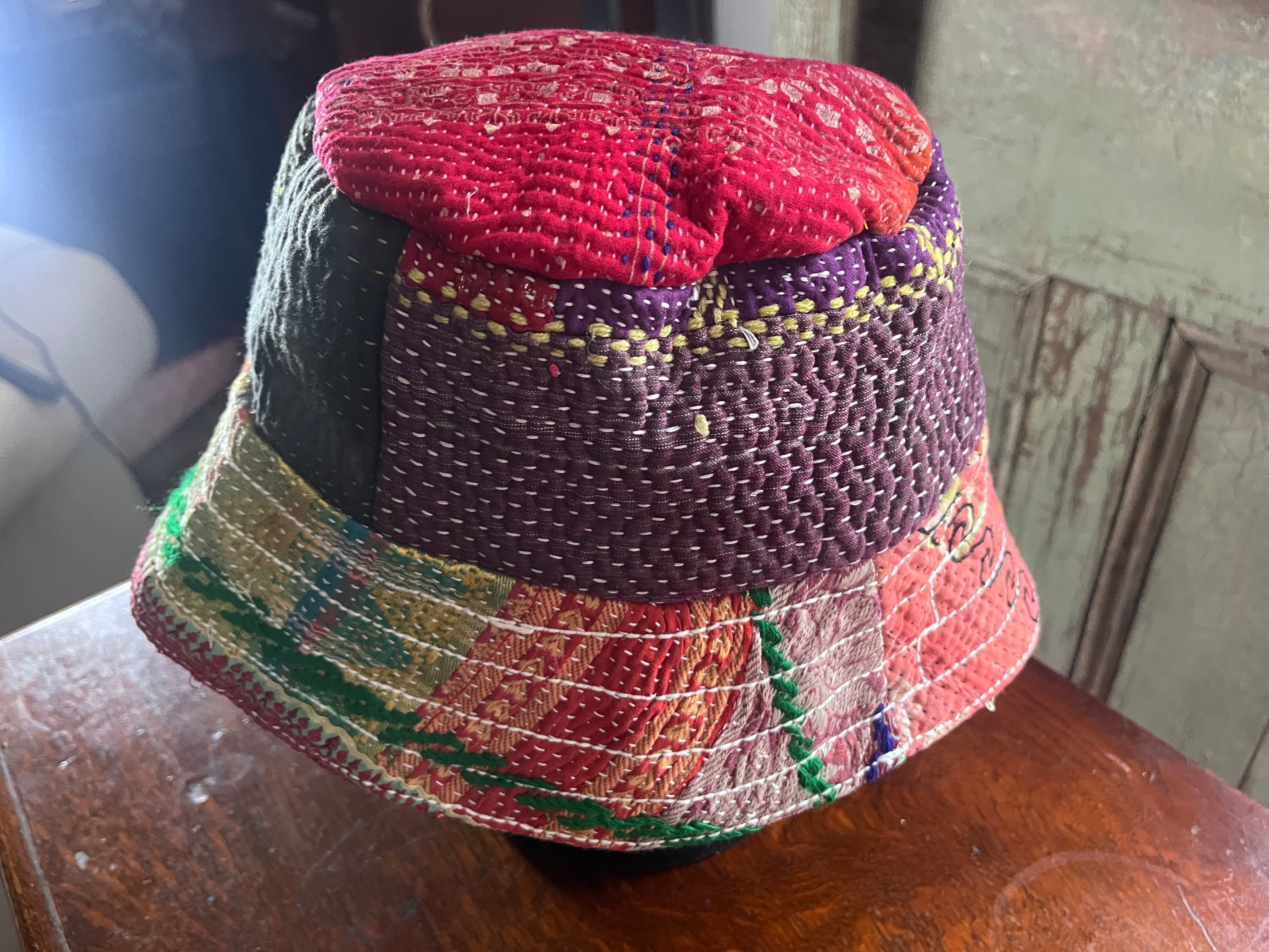 Reversible Kantha Bucket Hat