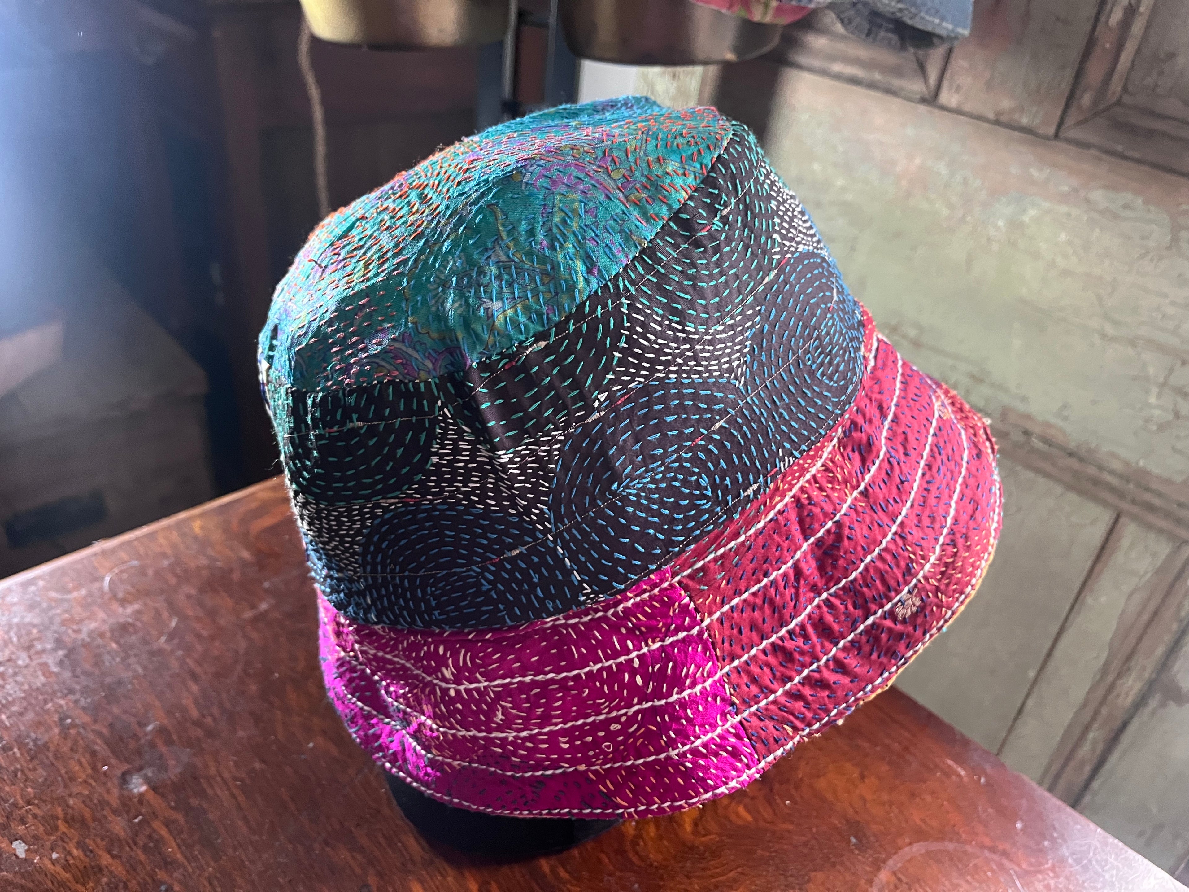 Reversible Kantha Bucket Hat