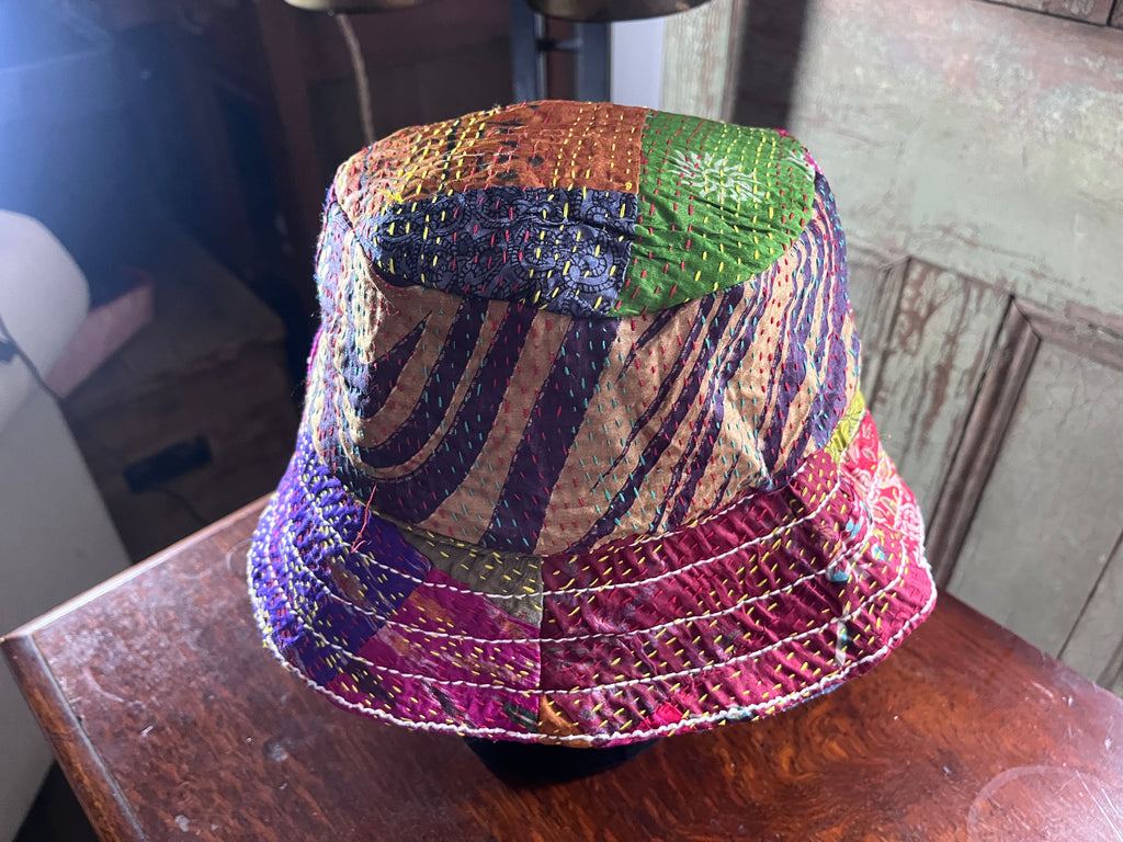 Reversible Kantha Bucket Hat