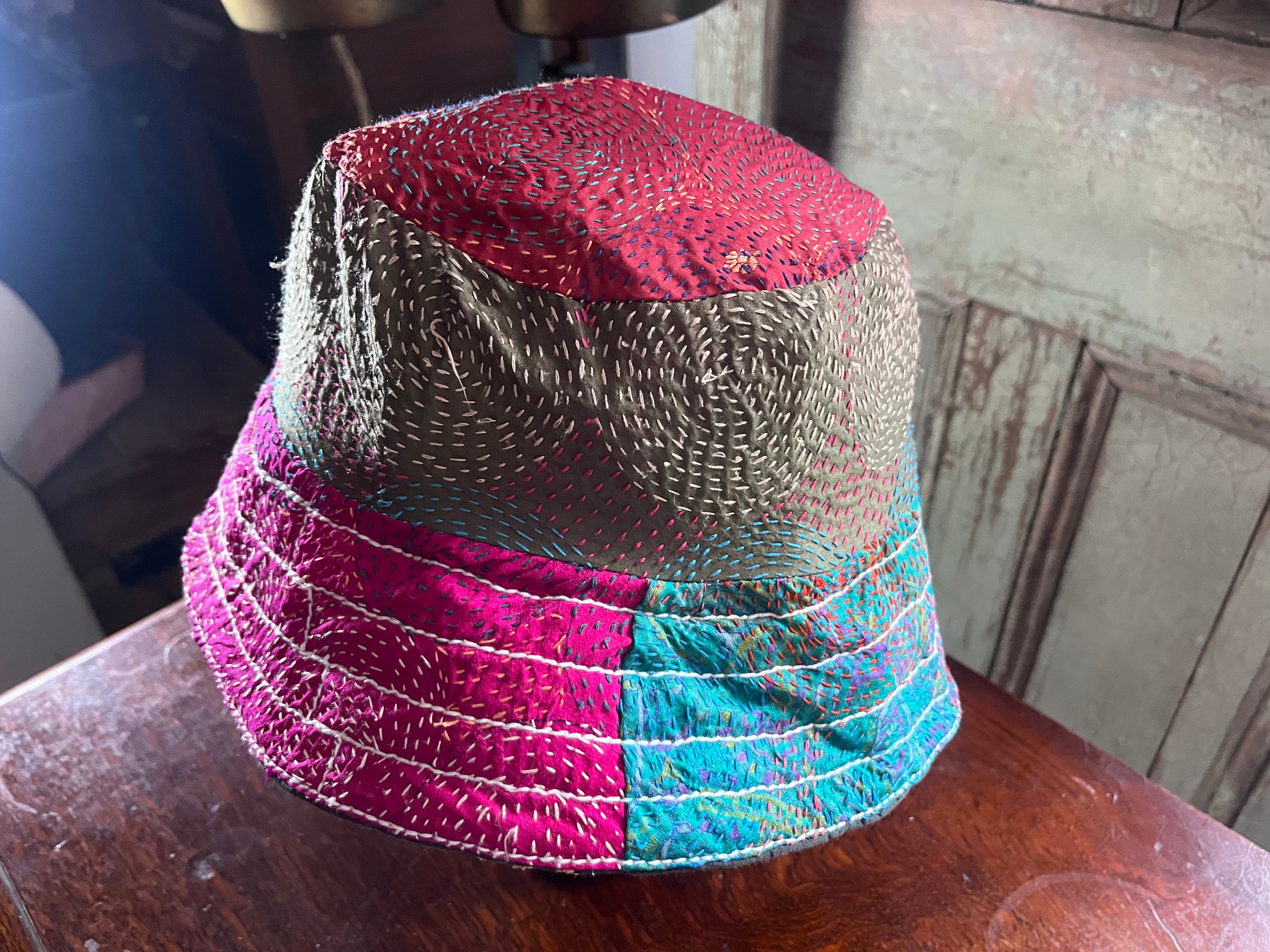 Reversible Kantha Bucket Hat