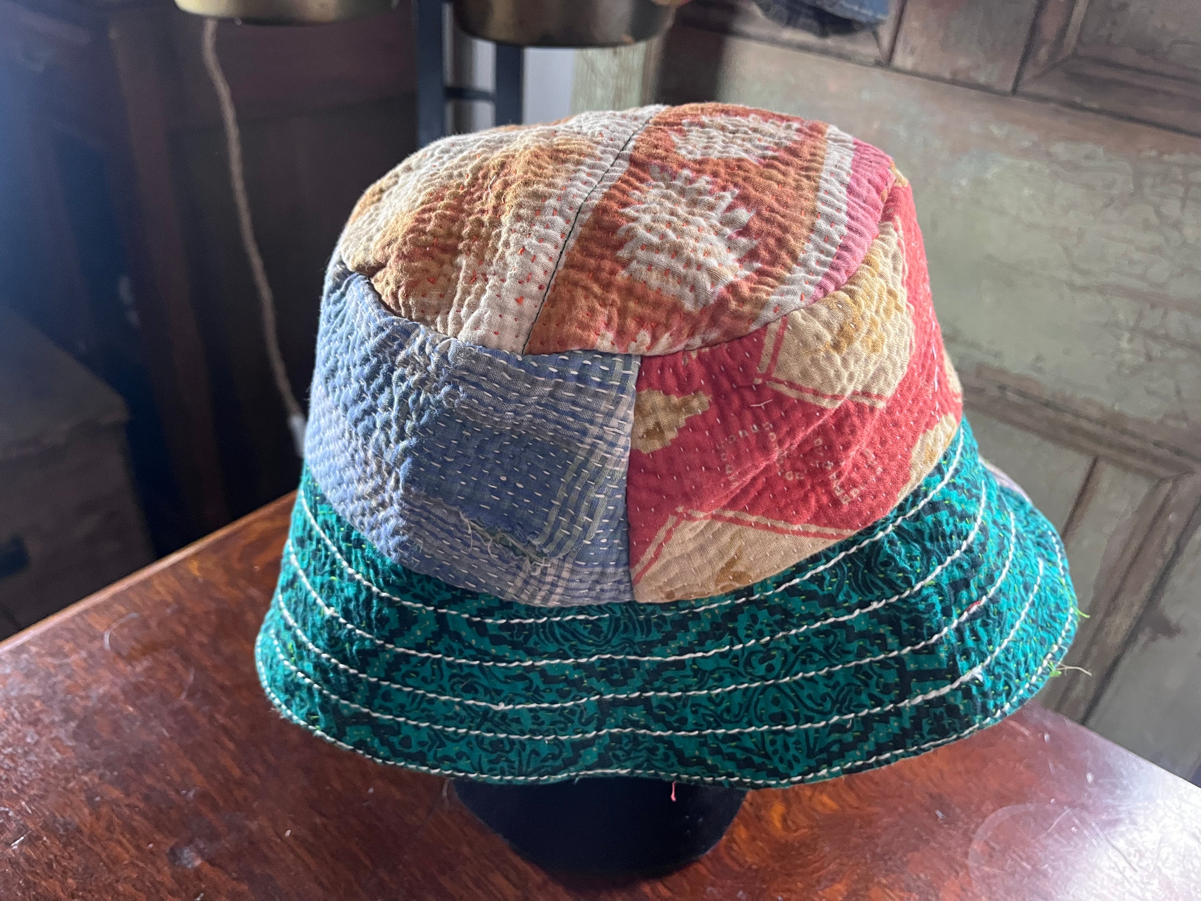Reversible Kantha Bucket Hat