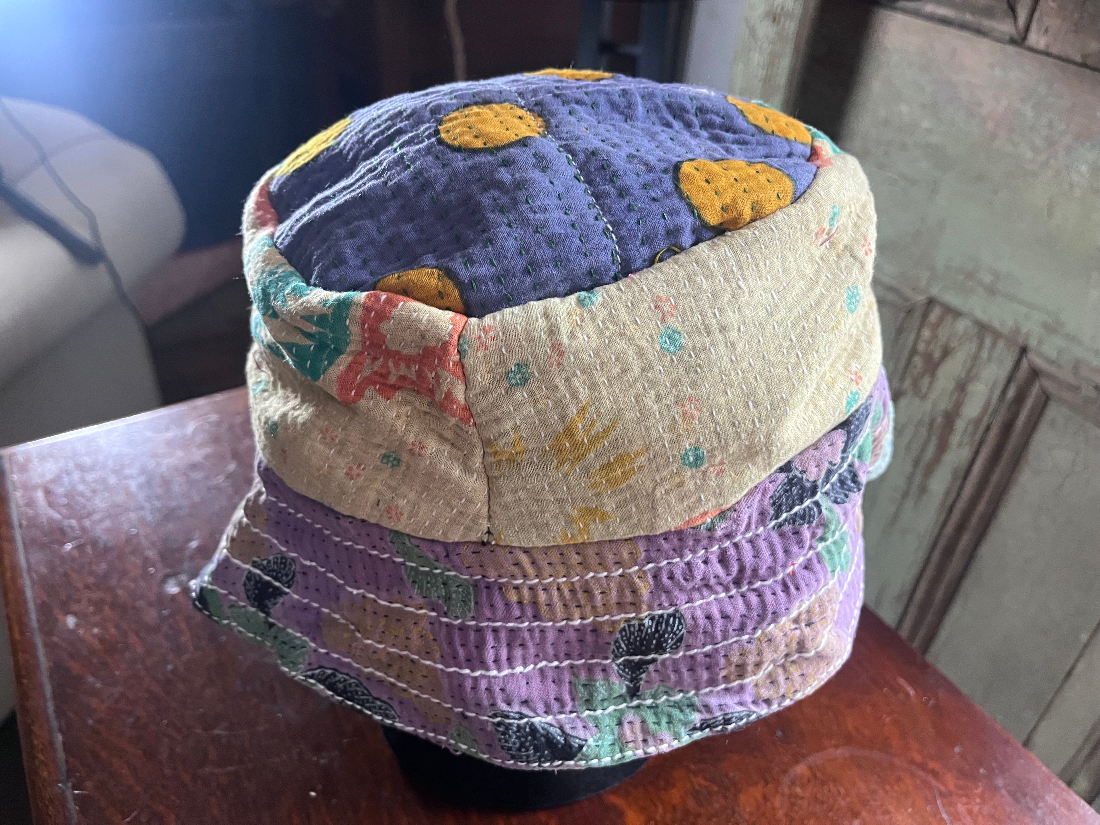 Reversible Kantha Bucket Hat