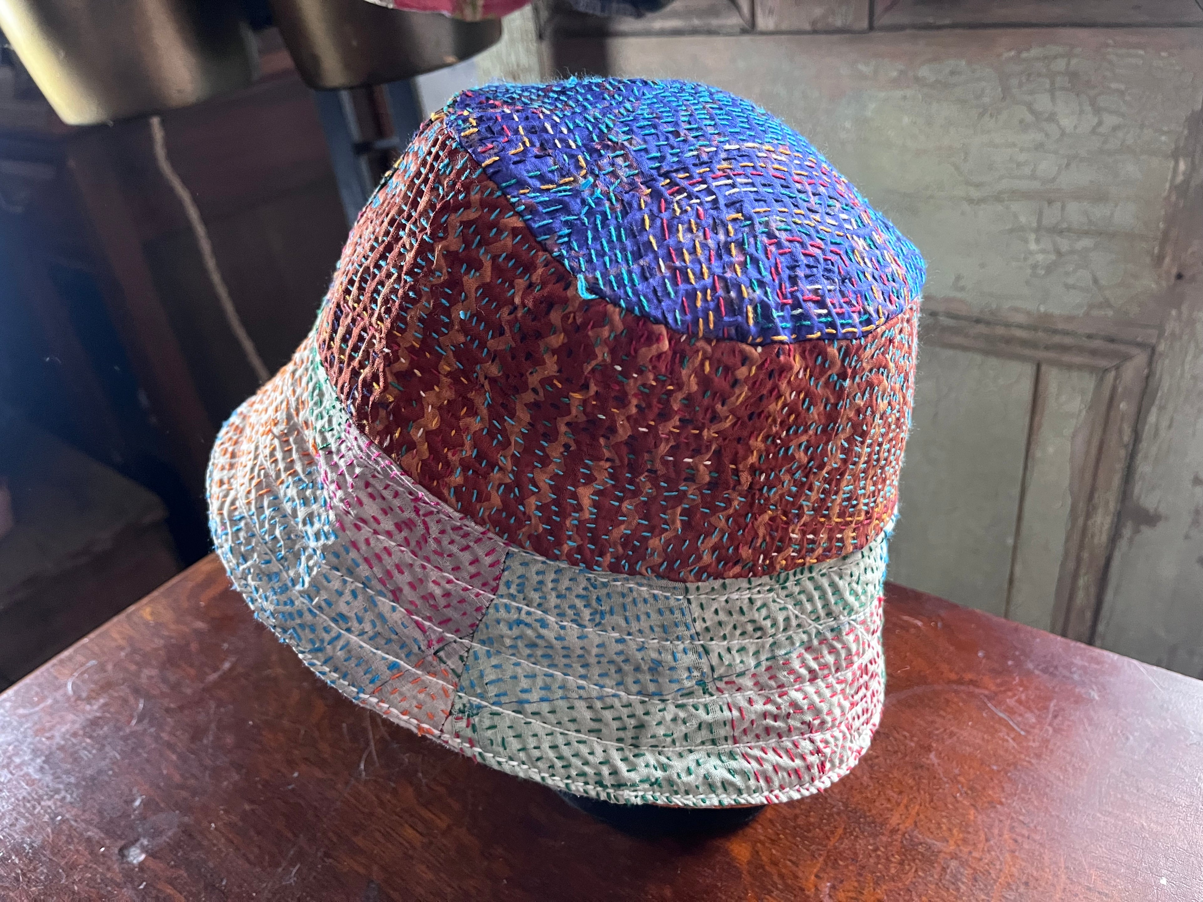 Reversible Kantha Bucket Hat