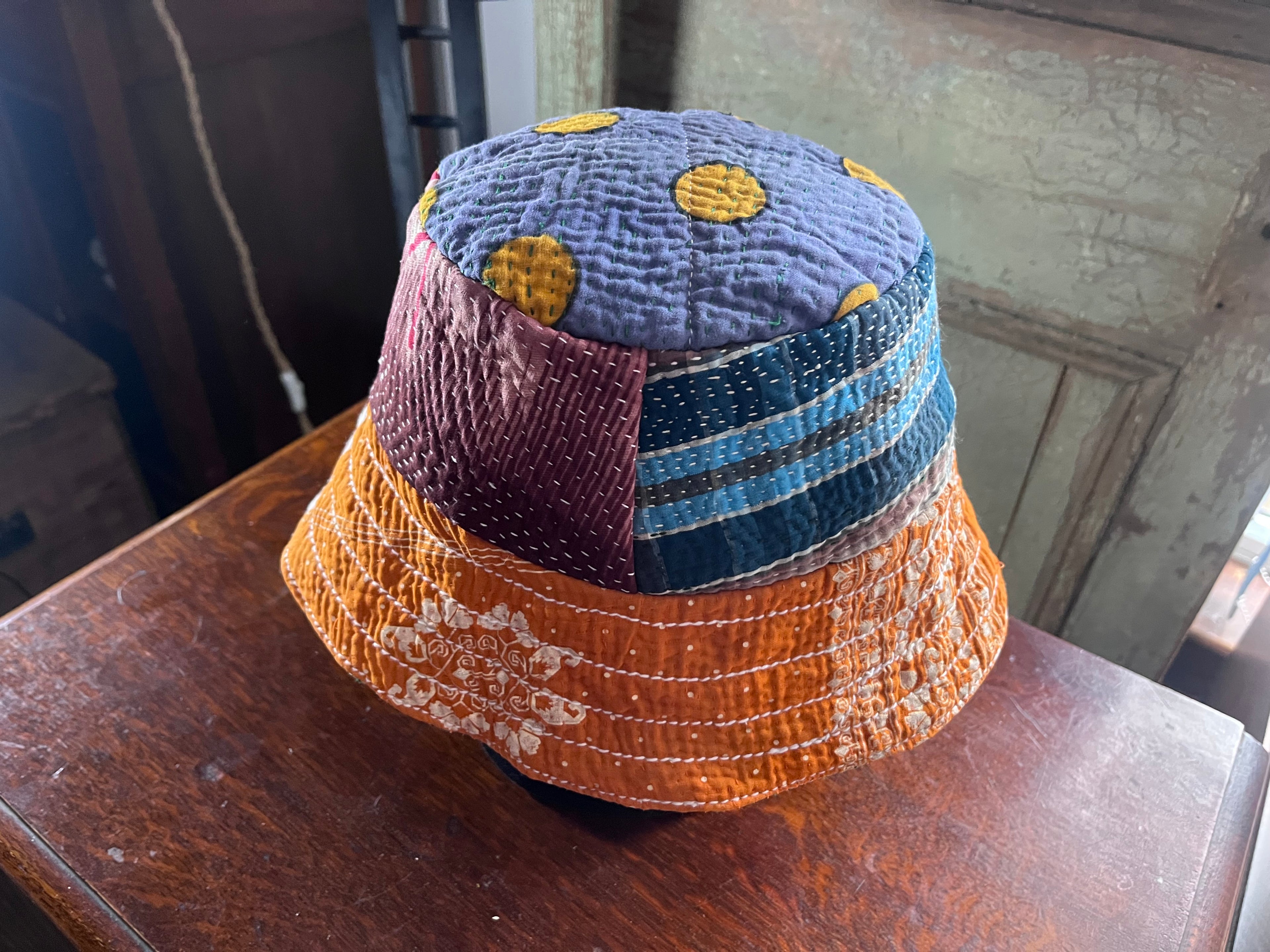 Reversible Kantha Bucket Hat