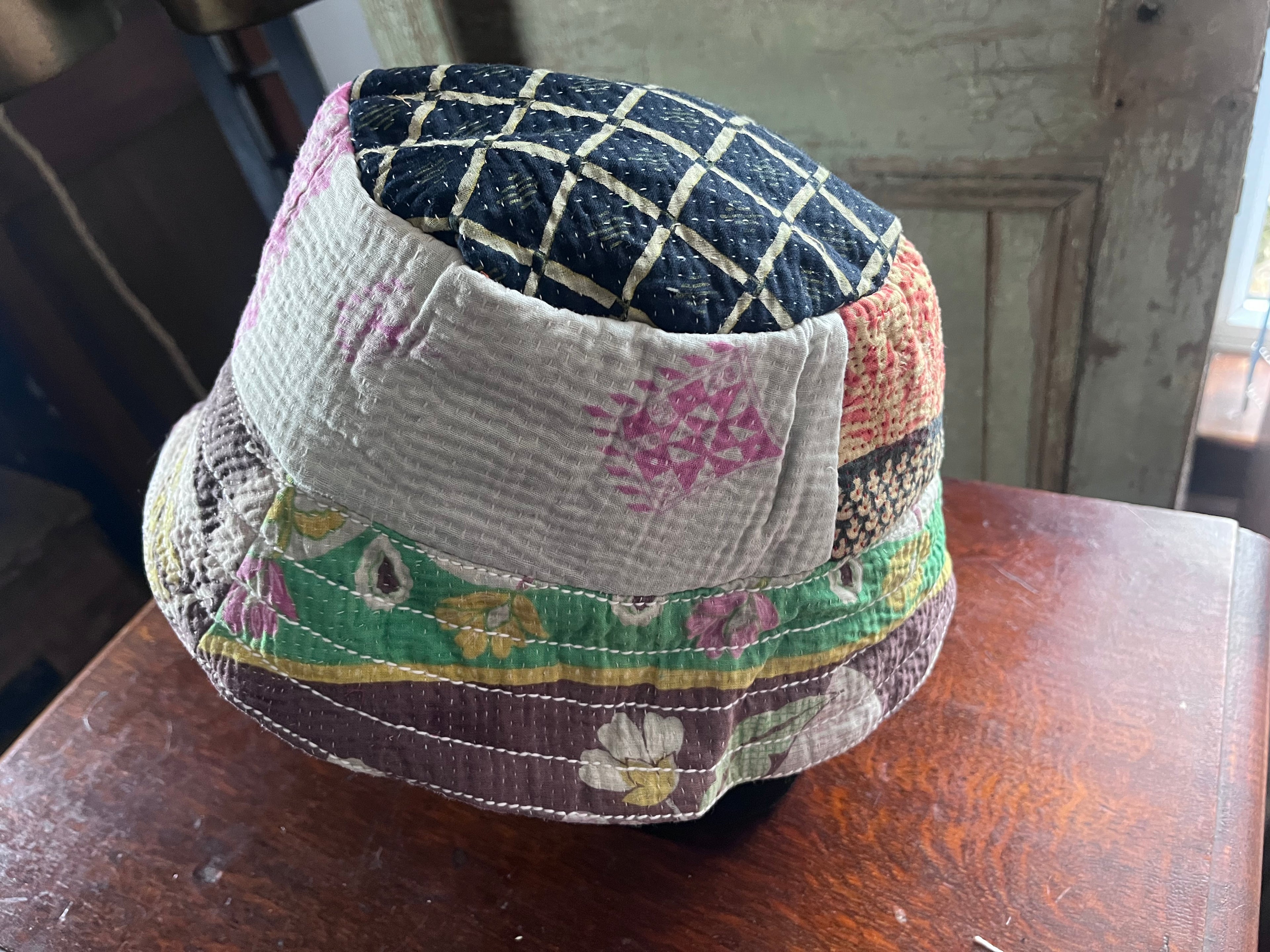 Reversible Kantha Bucket Hat