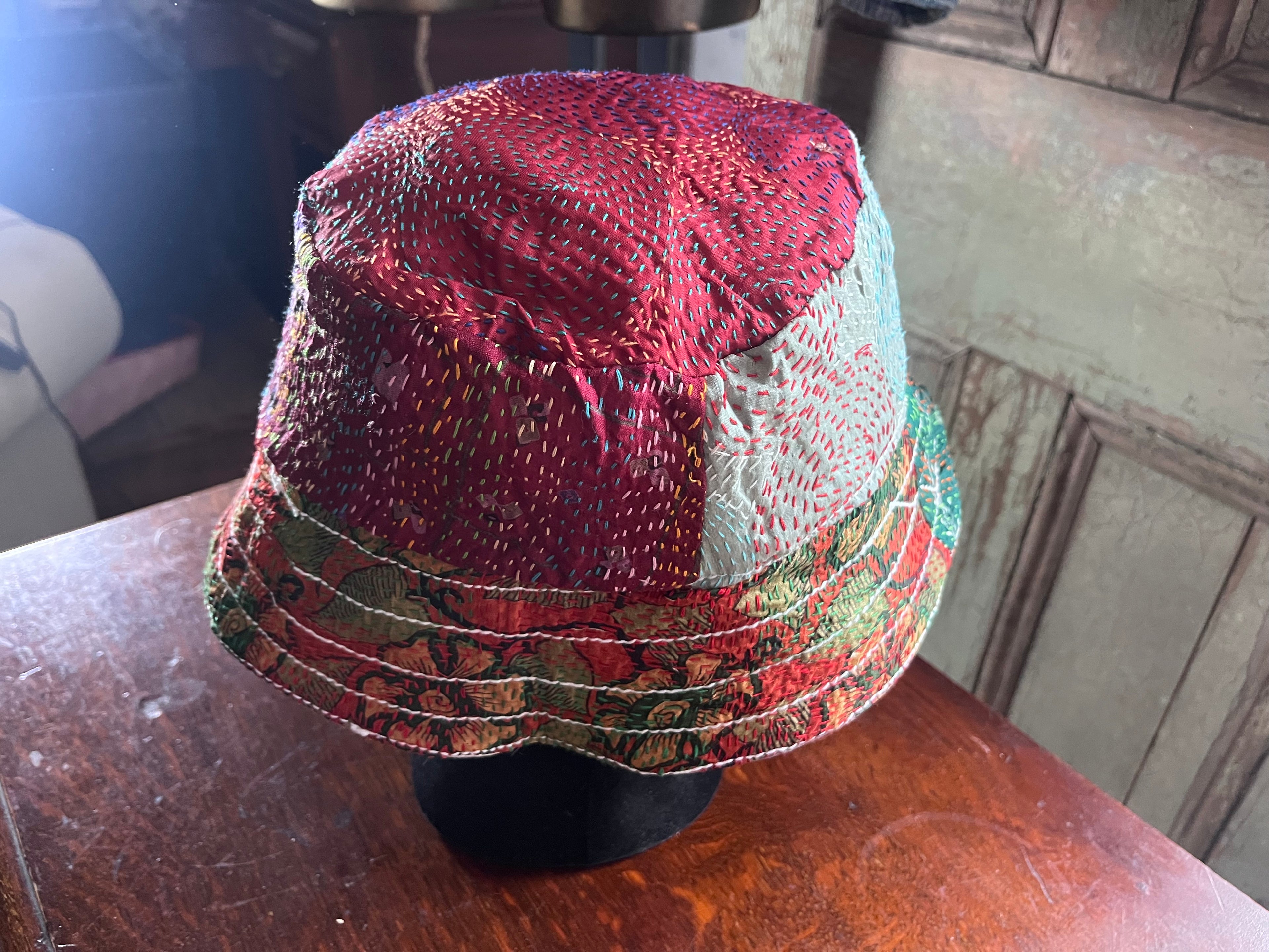 Reversible Kantha Bucket Hat