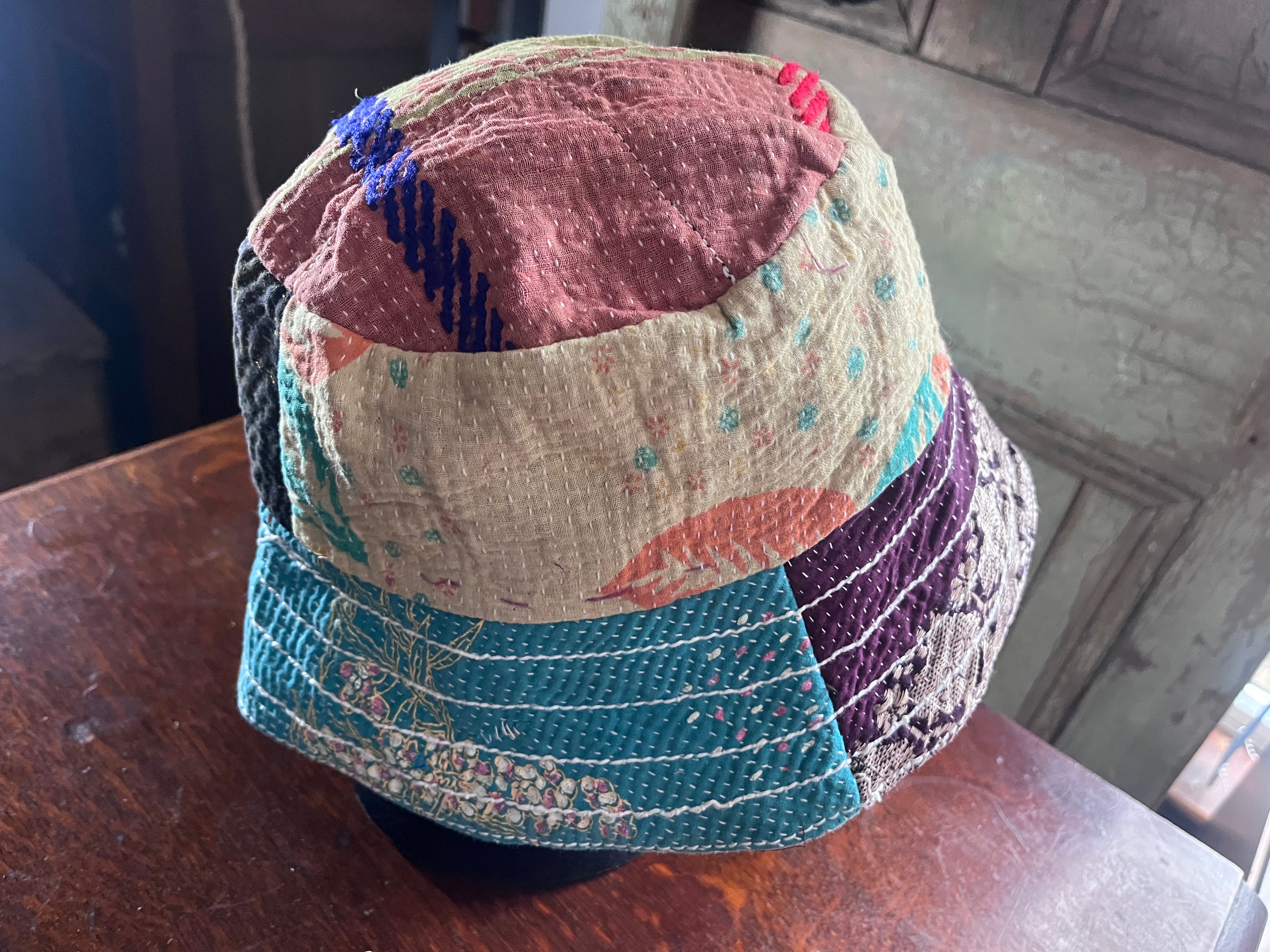 Reversible Kantha Bucket Hat
