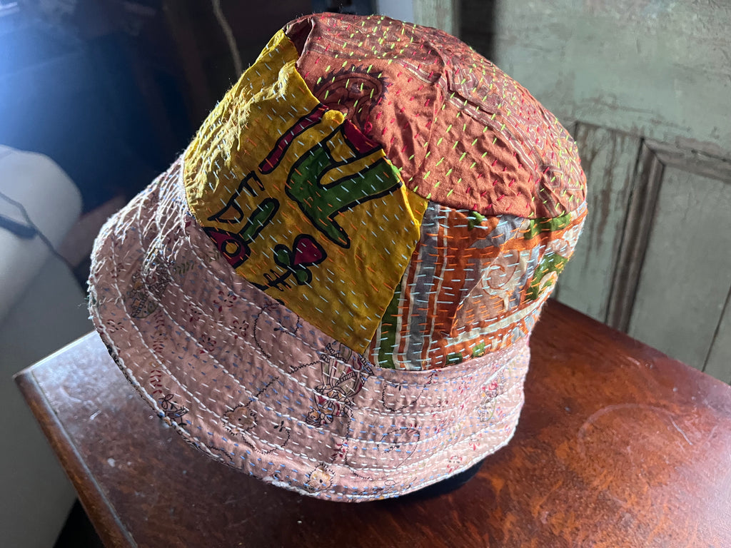Reversible Kantha Bucket Hat