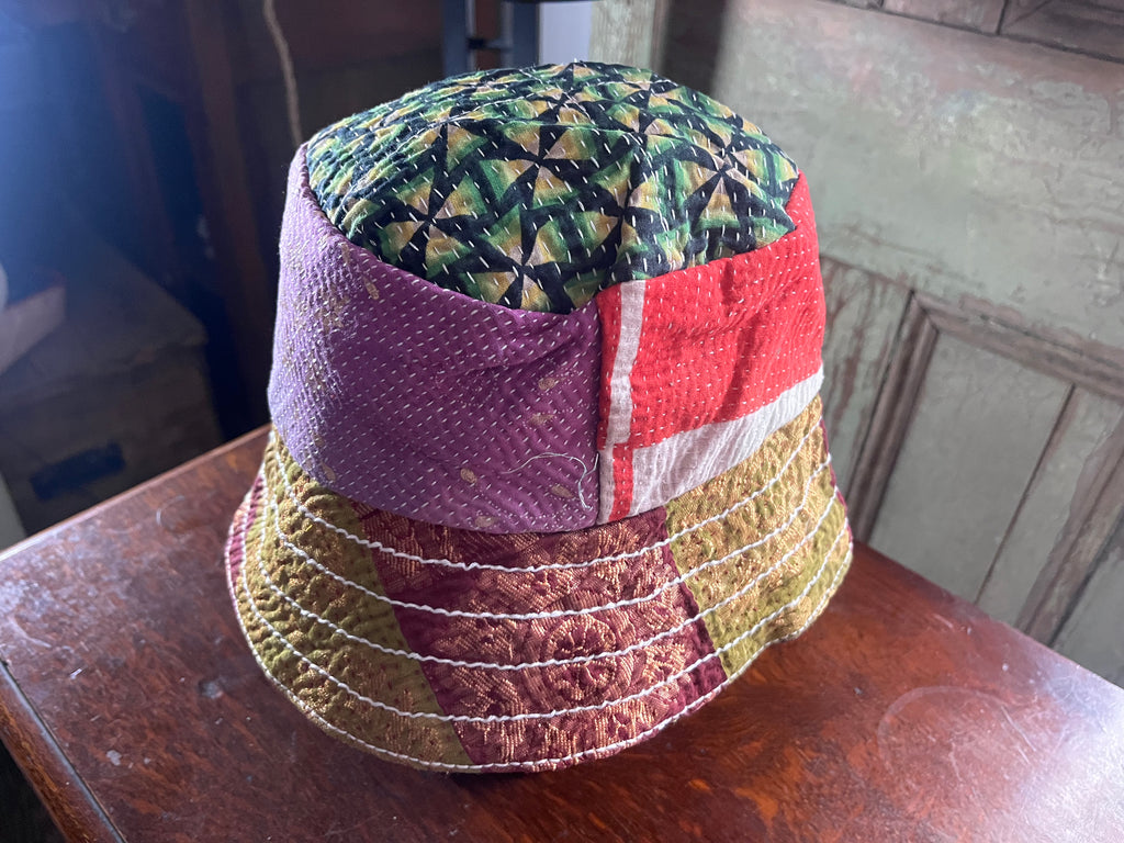Reversible Kantha Bucket Hat
