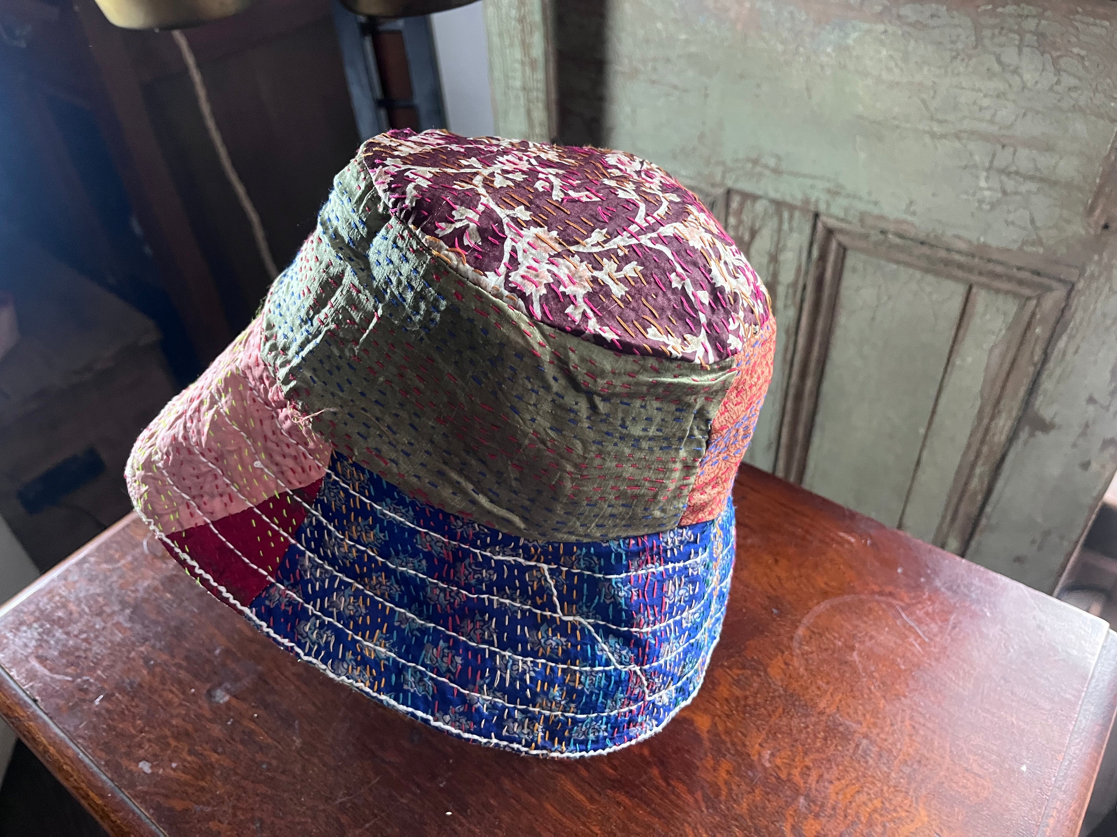 Reversible Kantha Bucket Hat