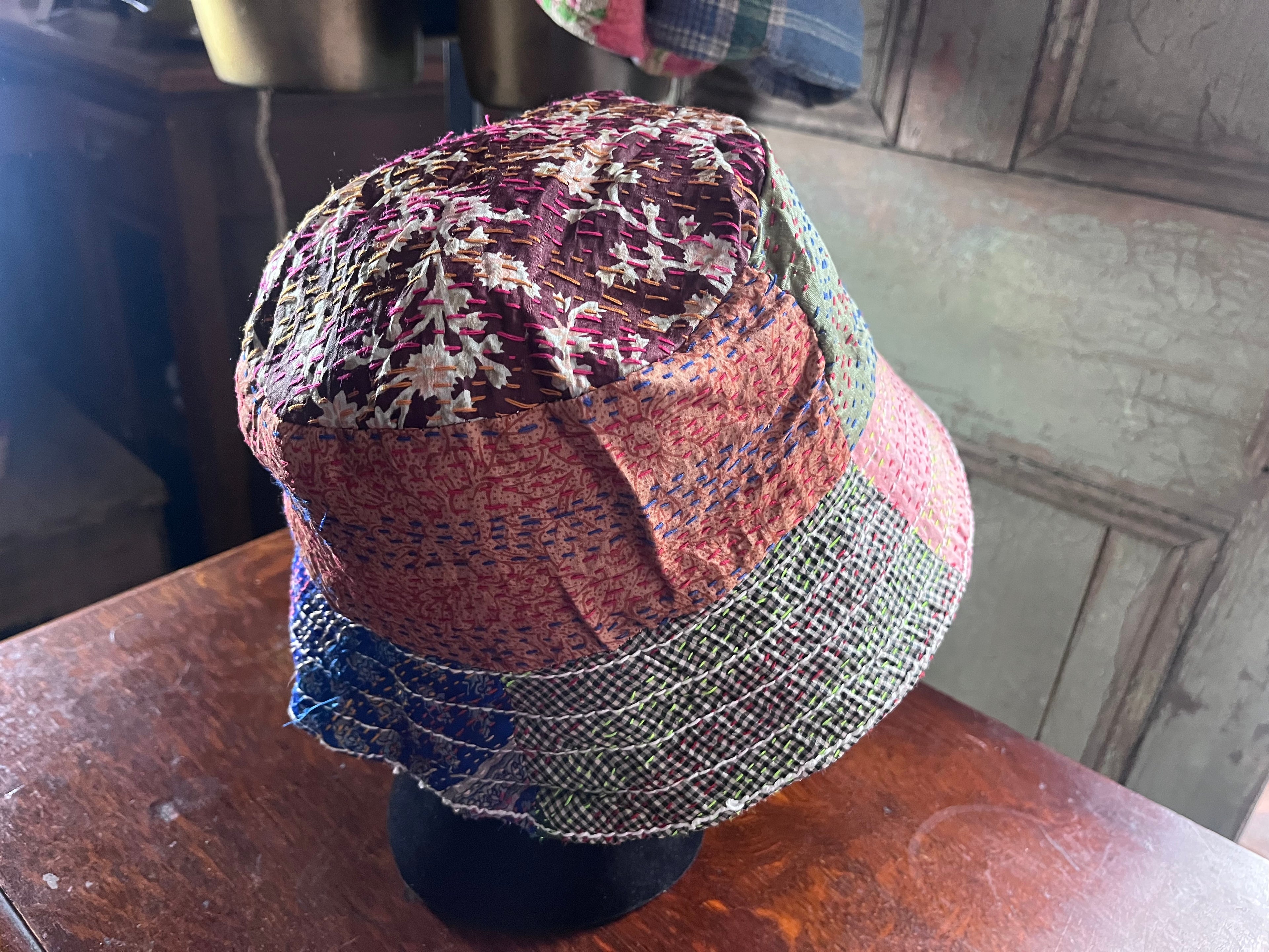 Reversible Kantha Bucket Hat