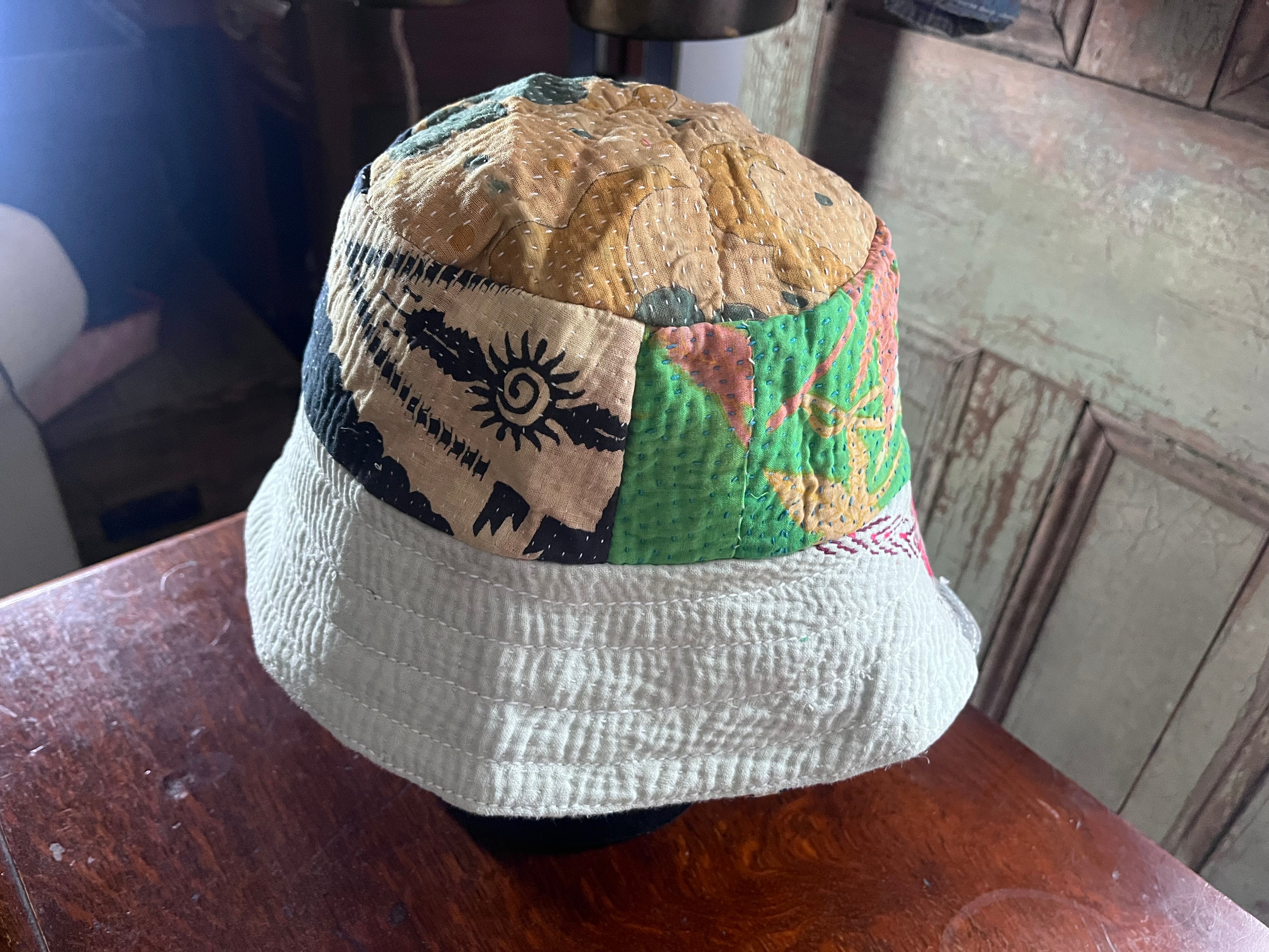 Reversible Kantha Bucket Hat