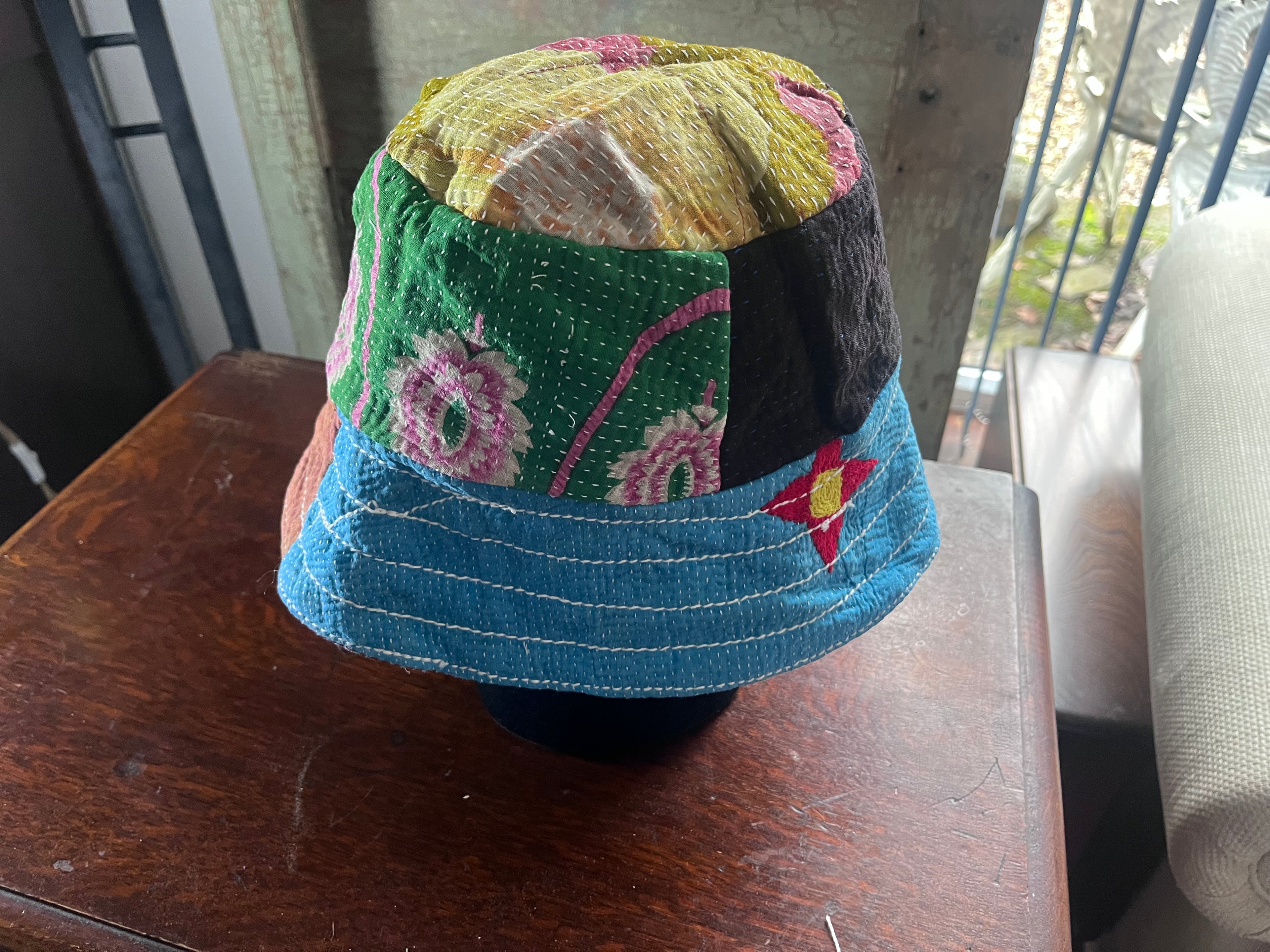 Reversible Kantha Bucket Hat
