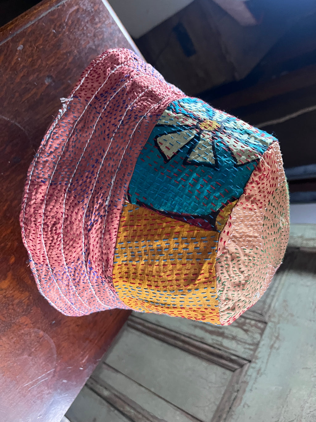 Reversible Kantha Bucket Hat