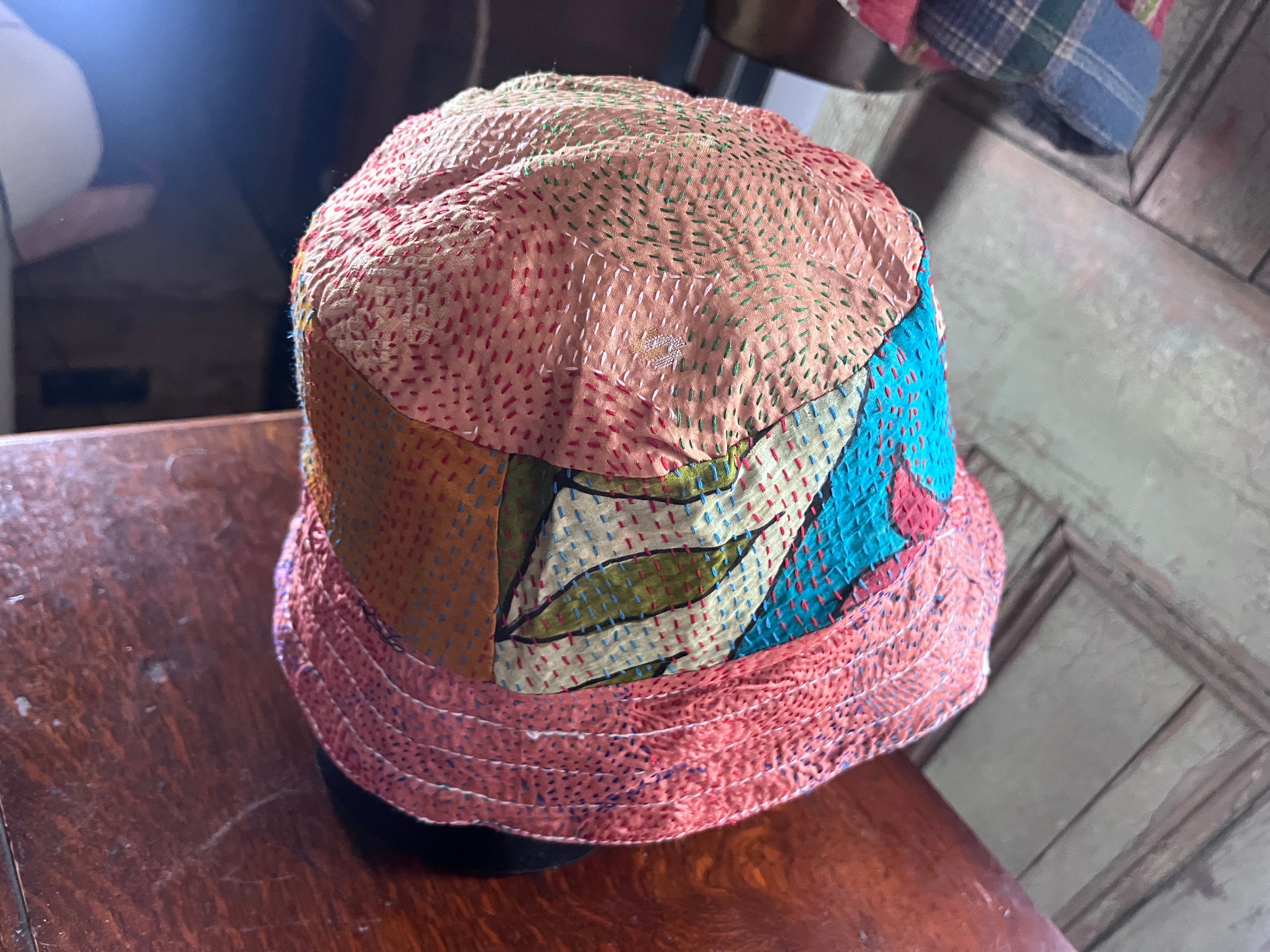 Reversible Kantha Bucket Hat