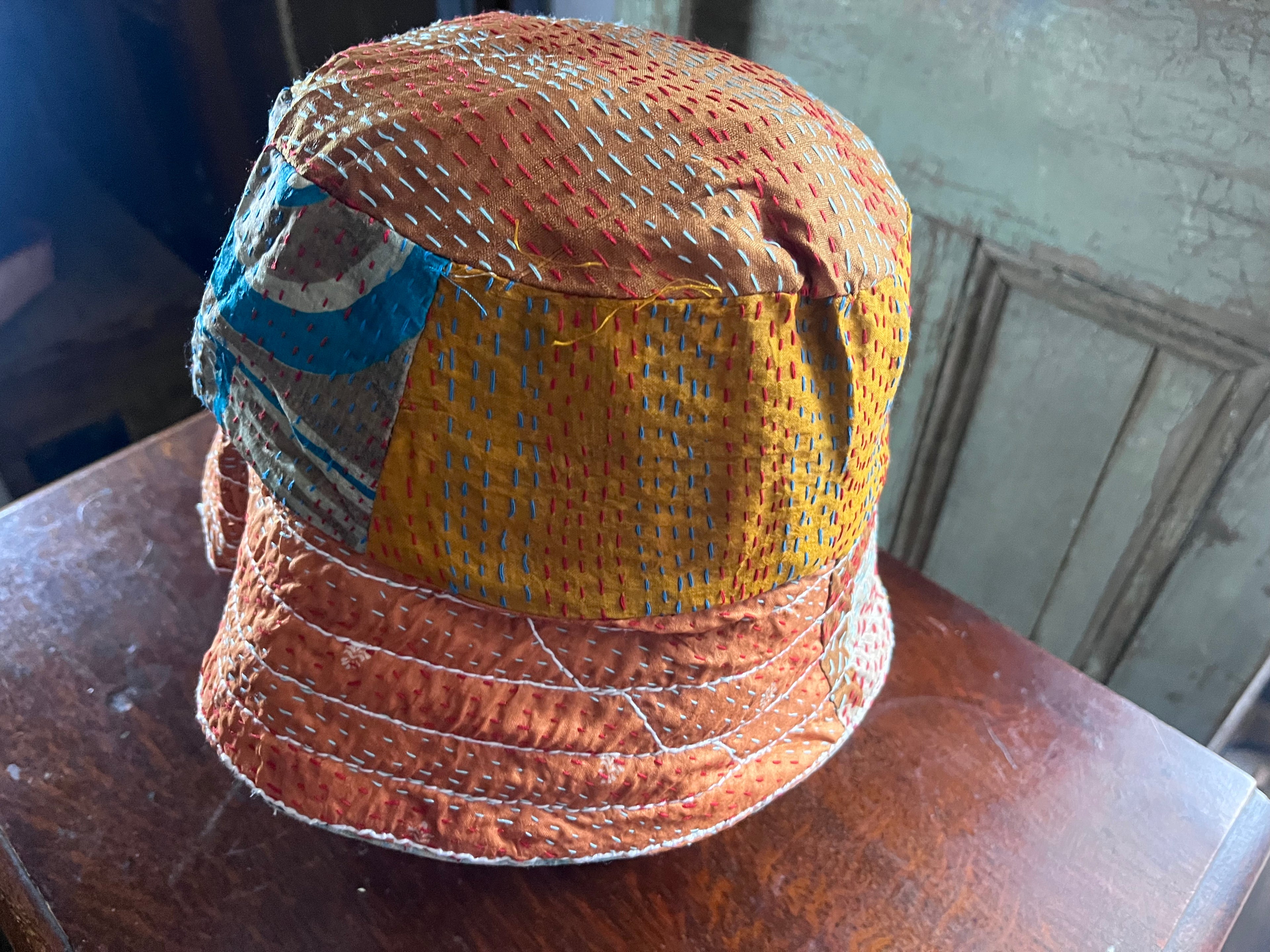 Reversible Kantha Bucket Hat