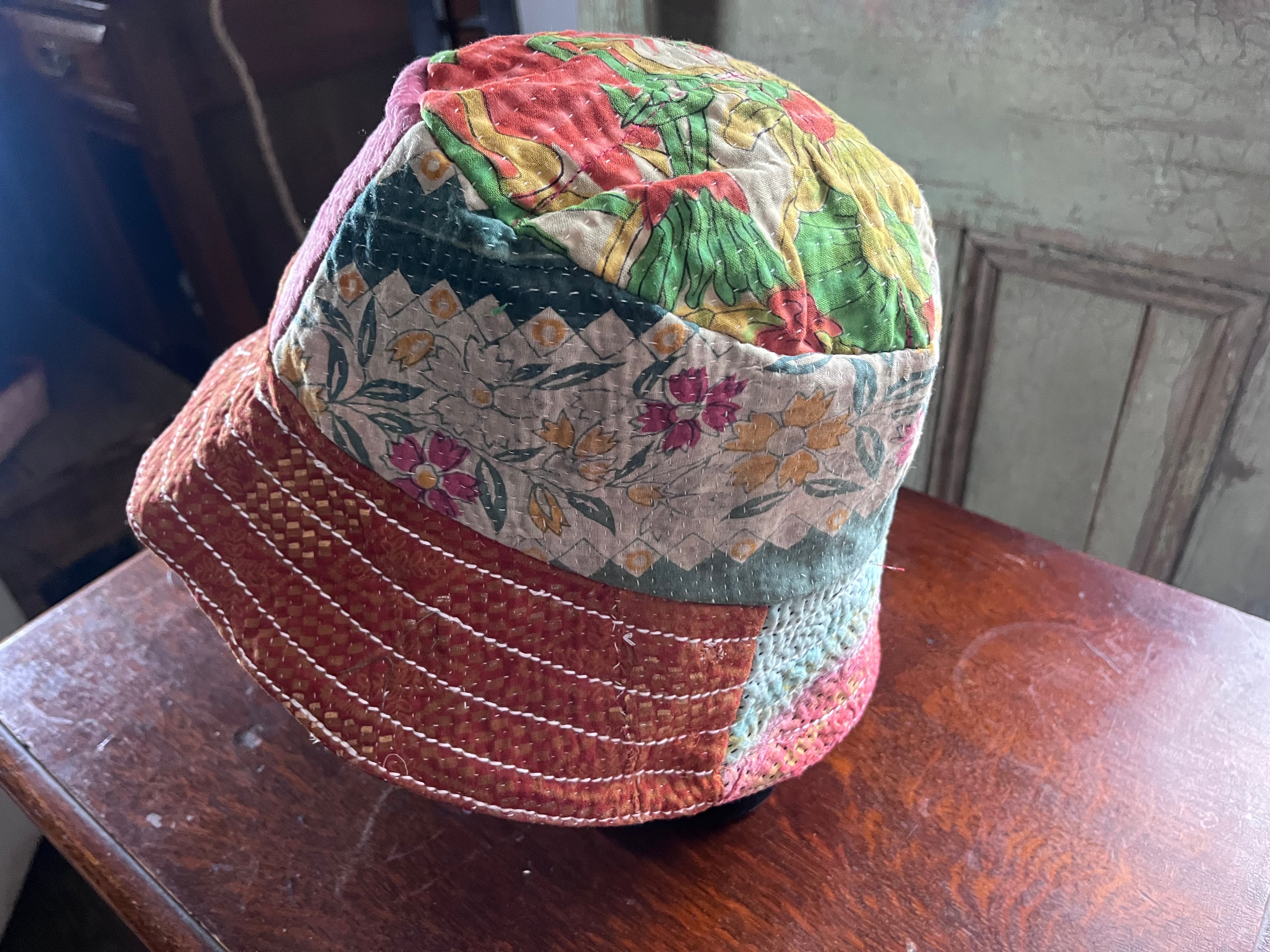 Reversible Kantha Bucket Hat