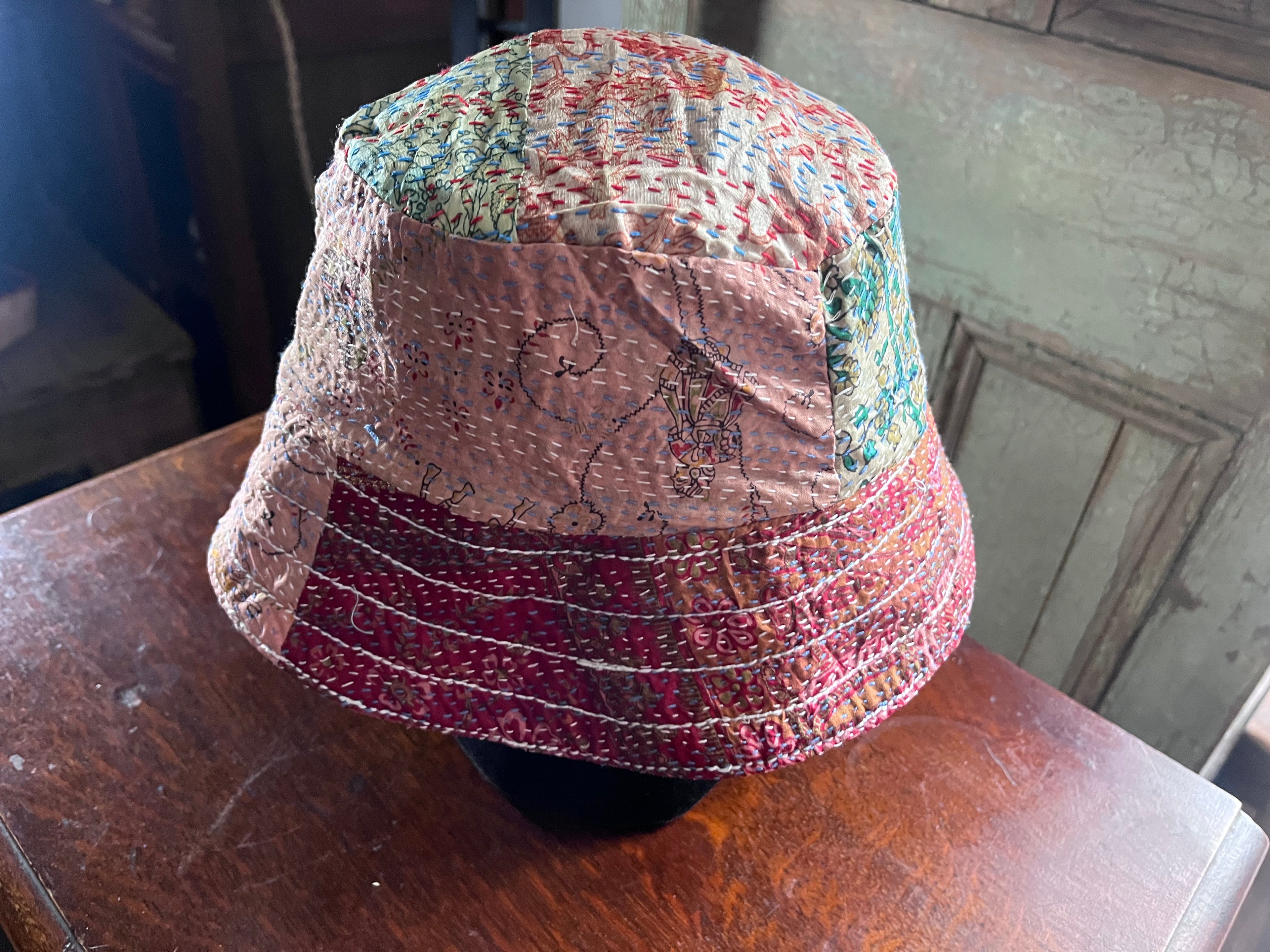 Reversible Kantha Bucket Hat