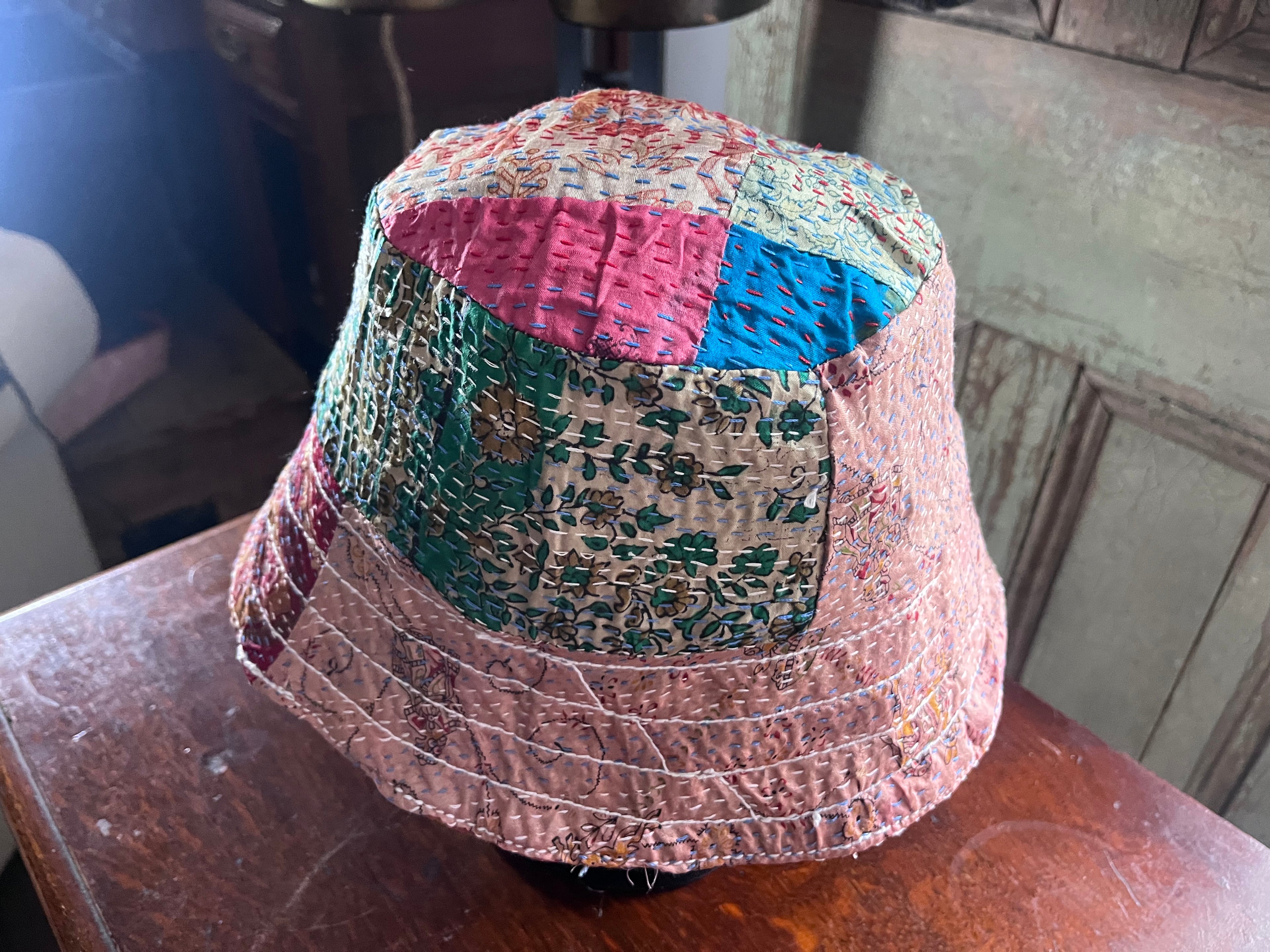 Reversible Kantha Bucket Hat