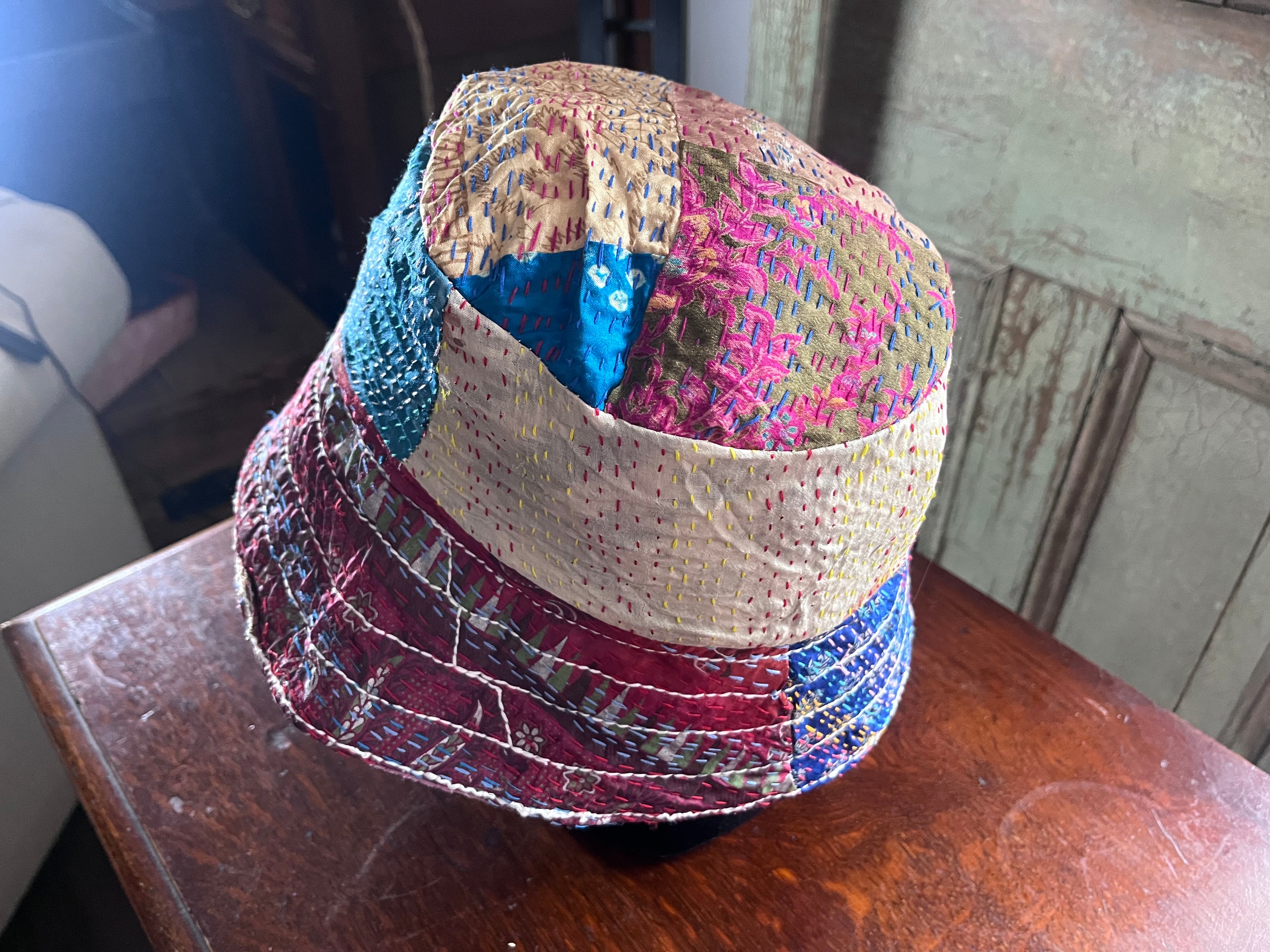 Reversible Kantha Bucket Hat