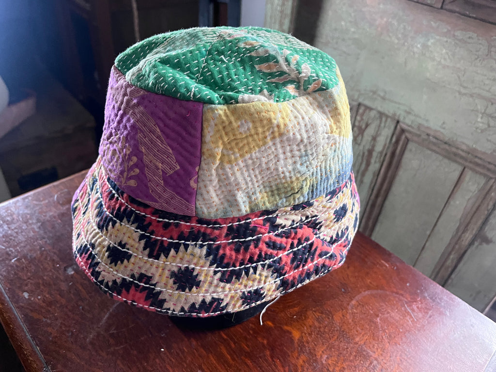 Reversible Kantha Bucket Hat
