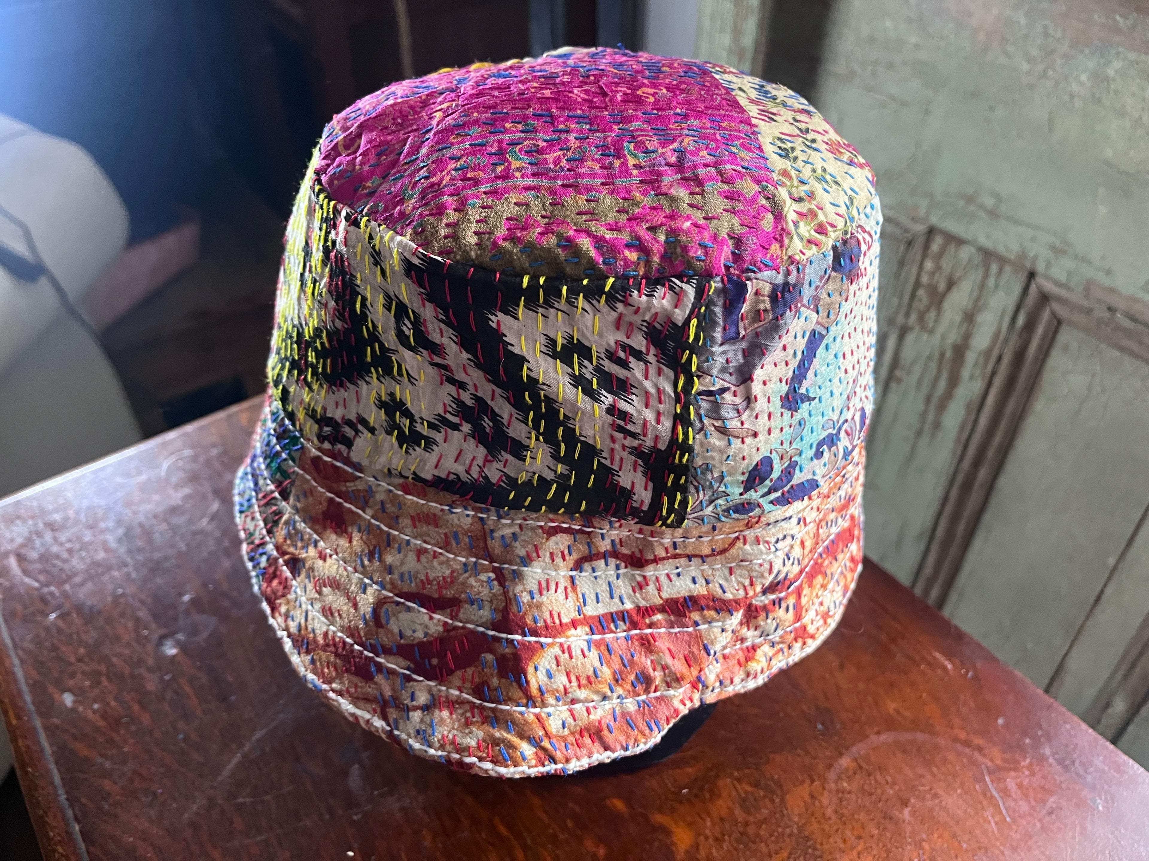 Reversible Kantha Bucket Hat