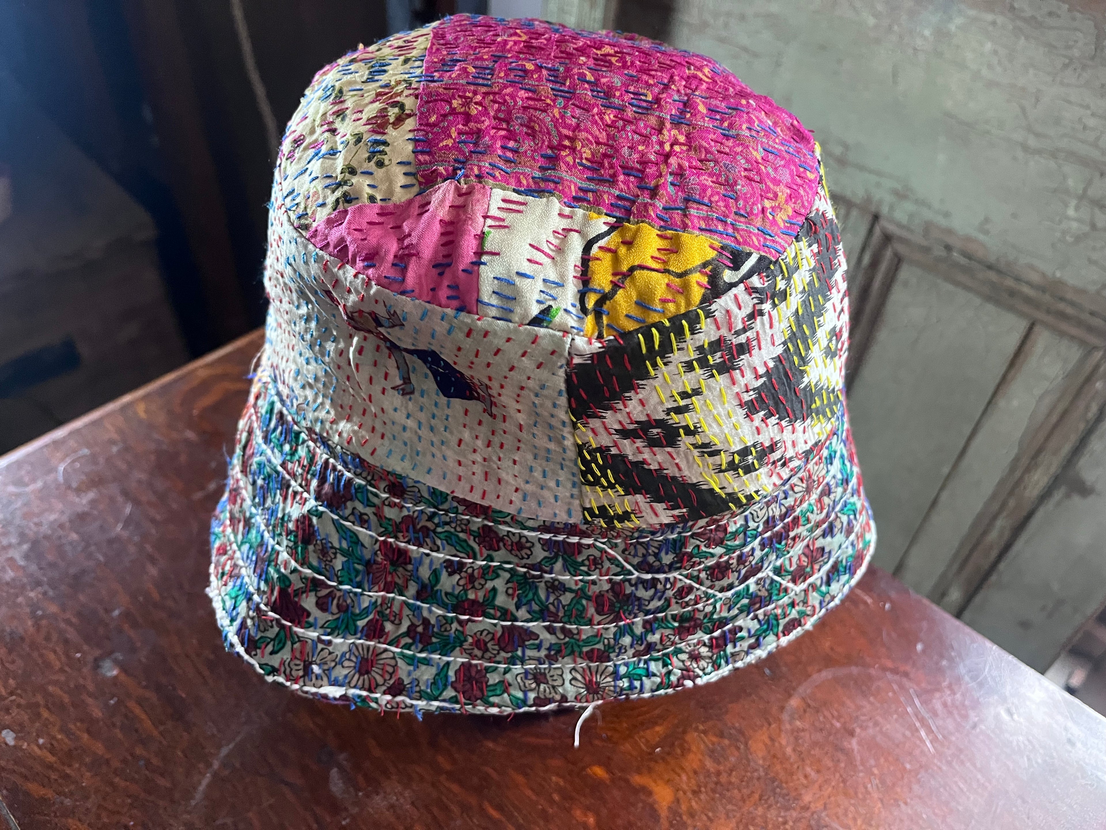 Reversible Kantha Bucket Hat