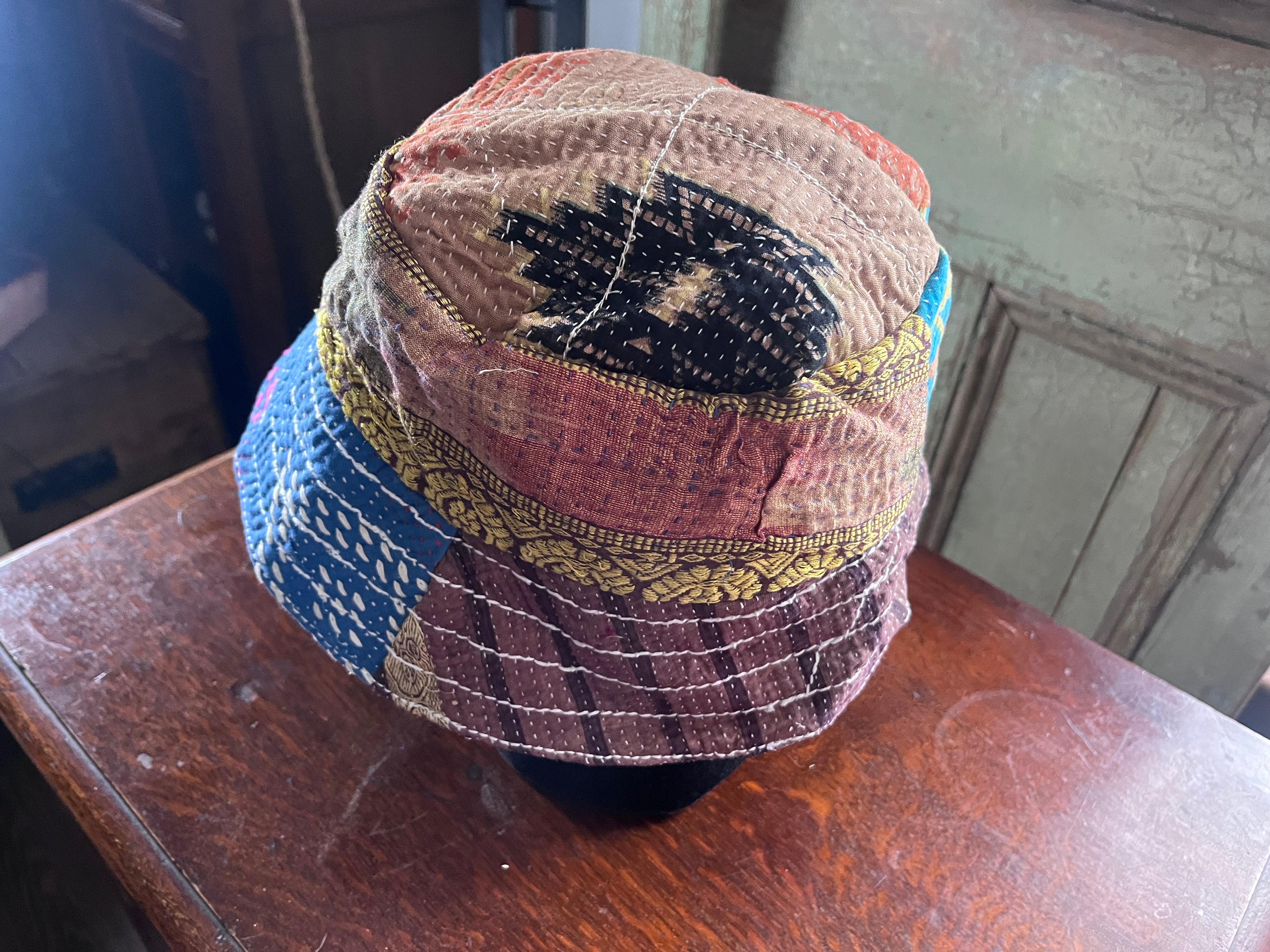 Reversible Kantha Bucket Hat