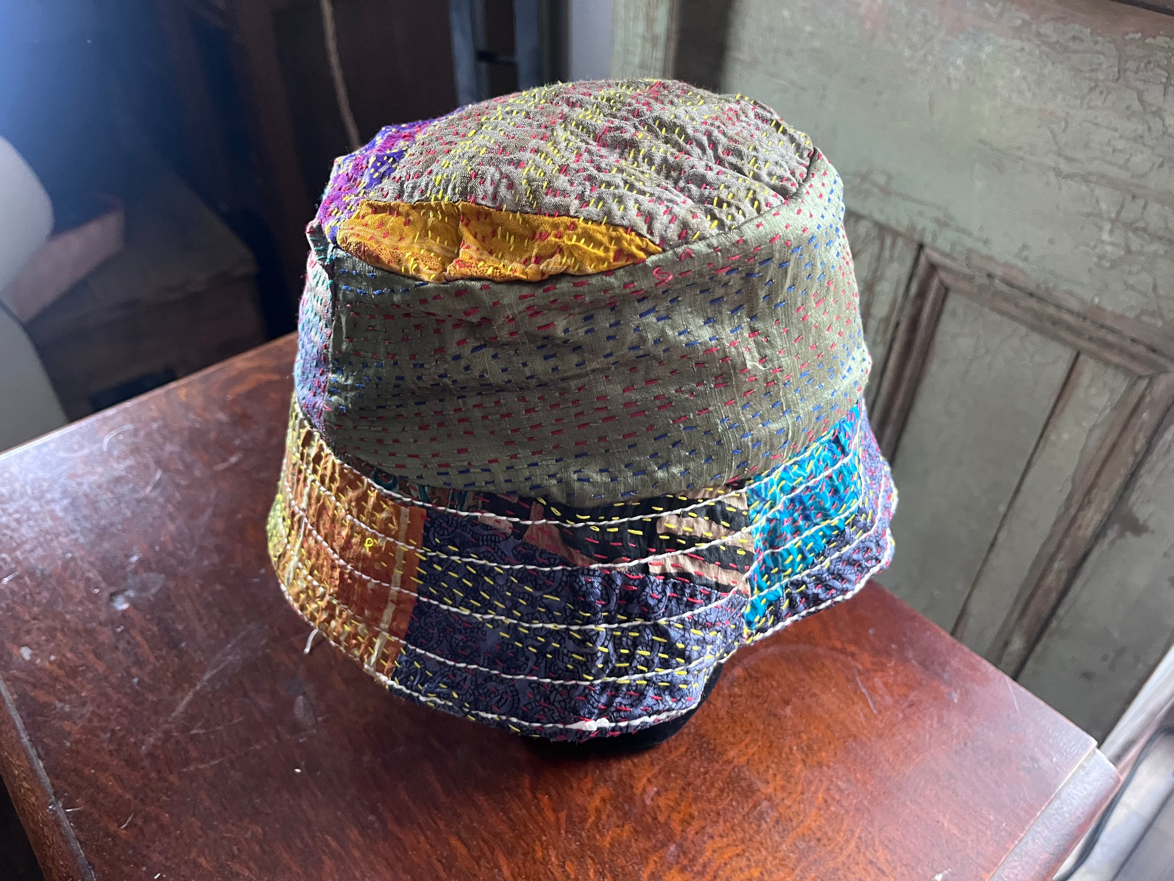 Reversible Kantha Bucket Hat