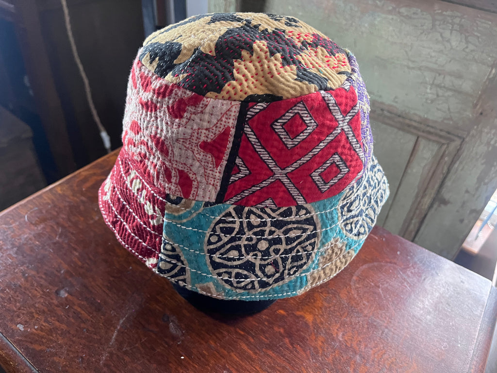 Reversible Kantha Bucket Hat