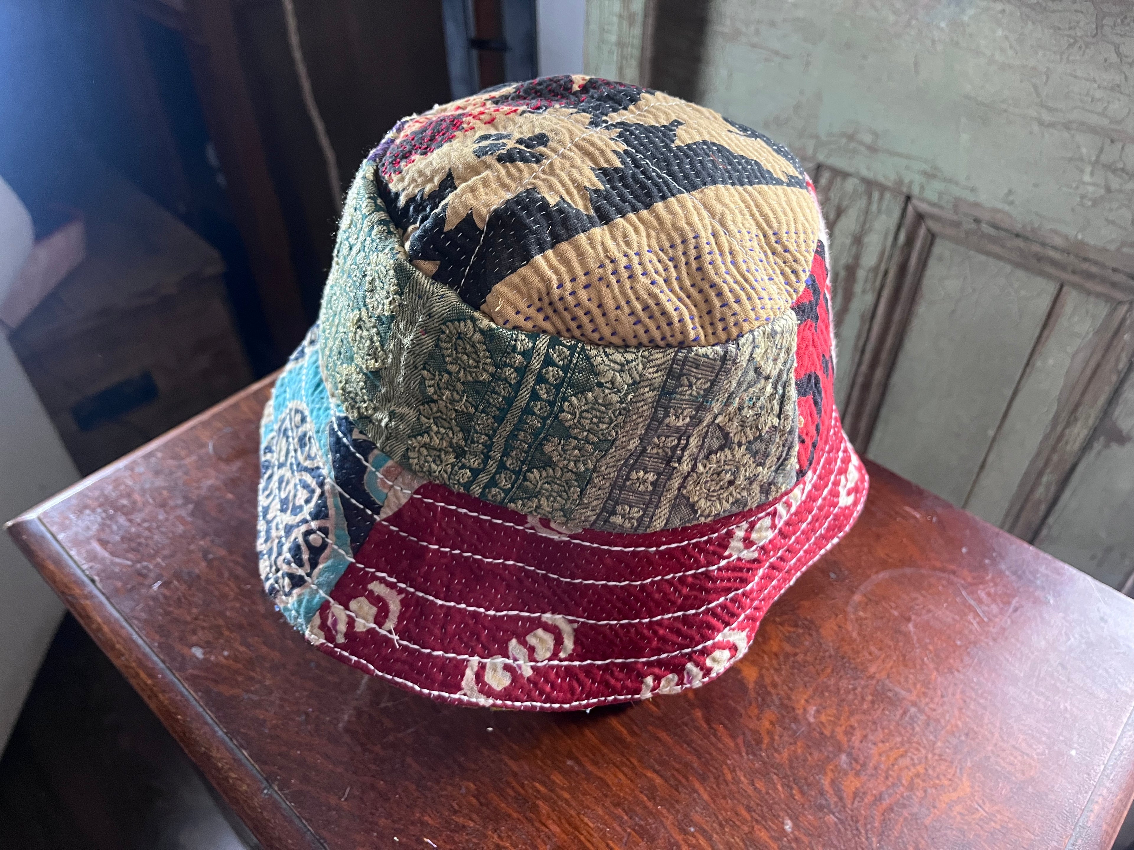 Reversible Kantha Bucket Hat